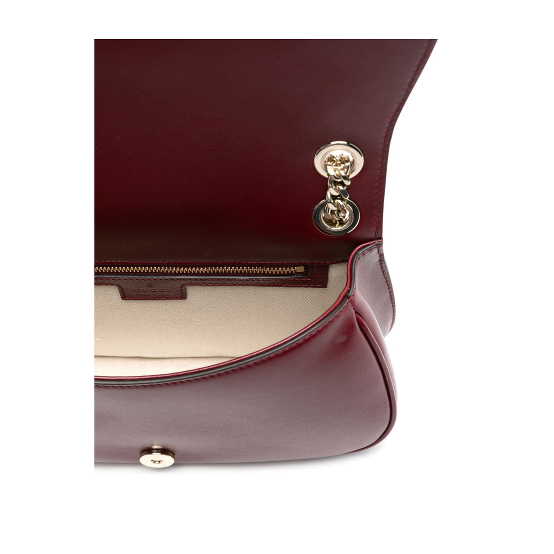 Blondie Medium Leather Shoulder Bag - Burgundy