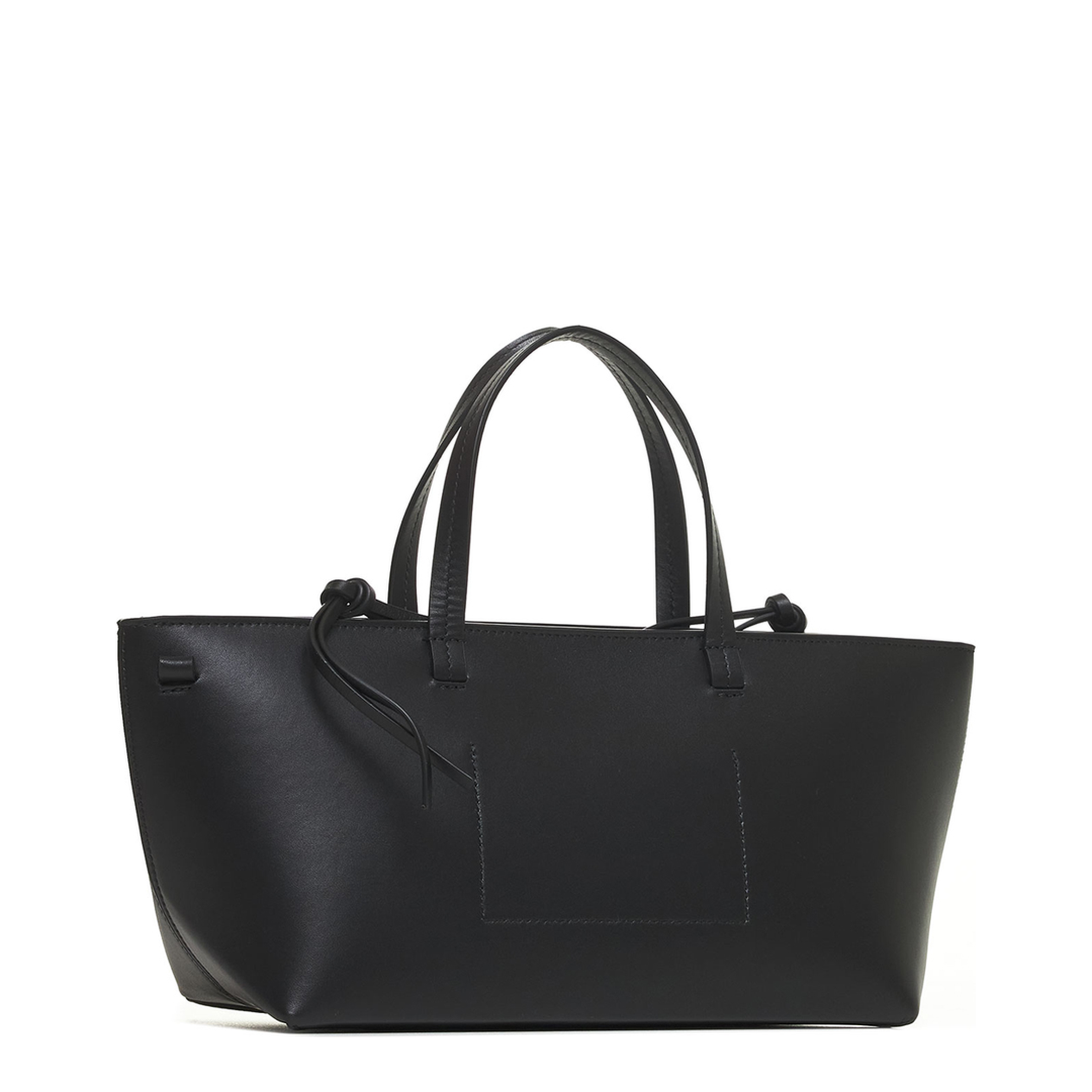Bateau Black Leather Seal Bag