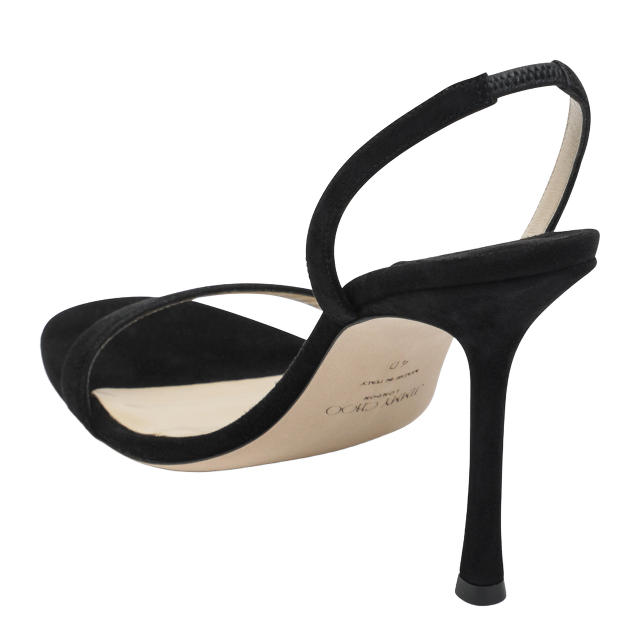 MAYFEYR - Jimmy Choo - Black Suede Sandals - JENN100SUE010003