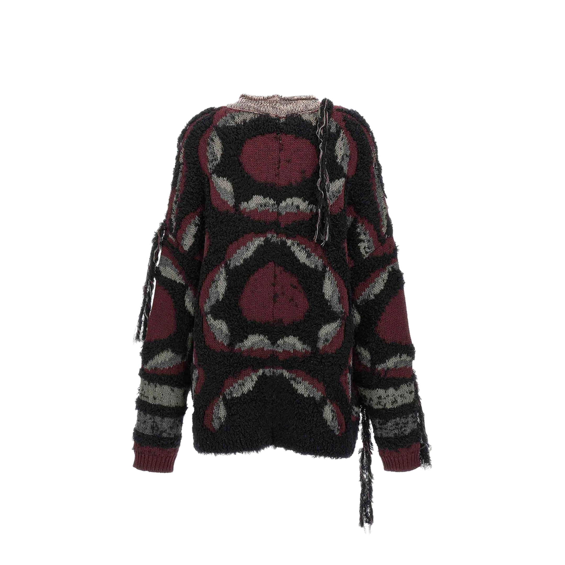 Fringed Oversized Cardigan