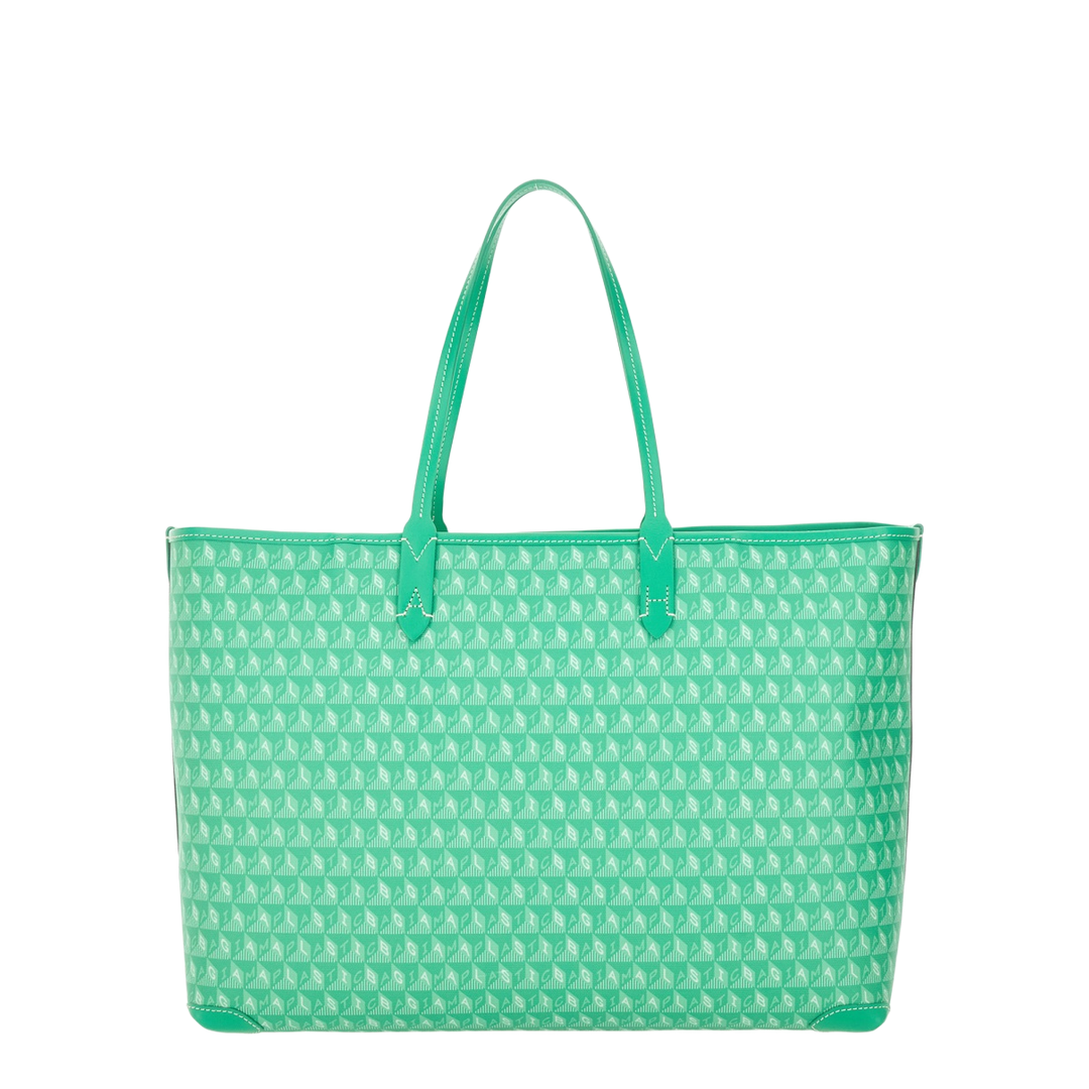 Tote Bag with I Am a Plastic Bag Pattern