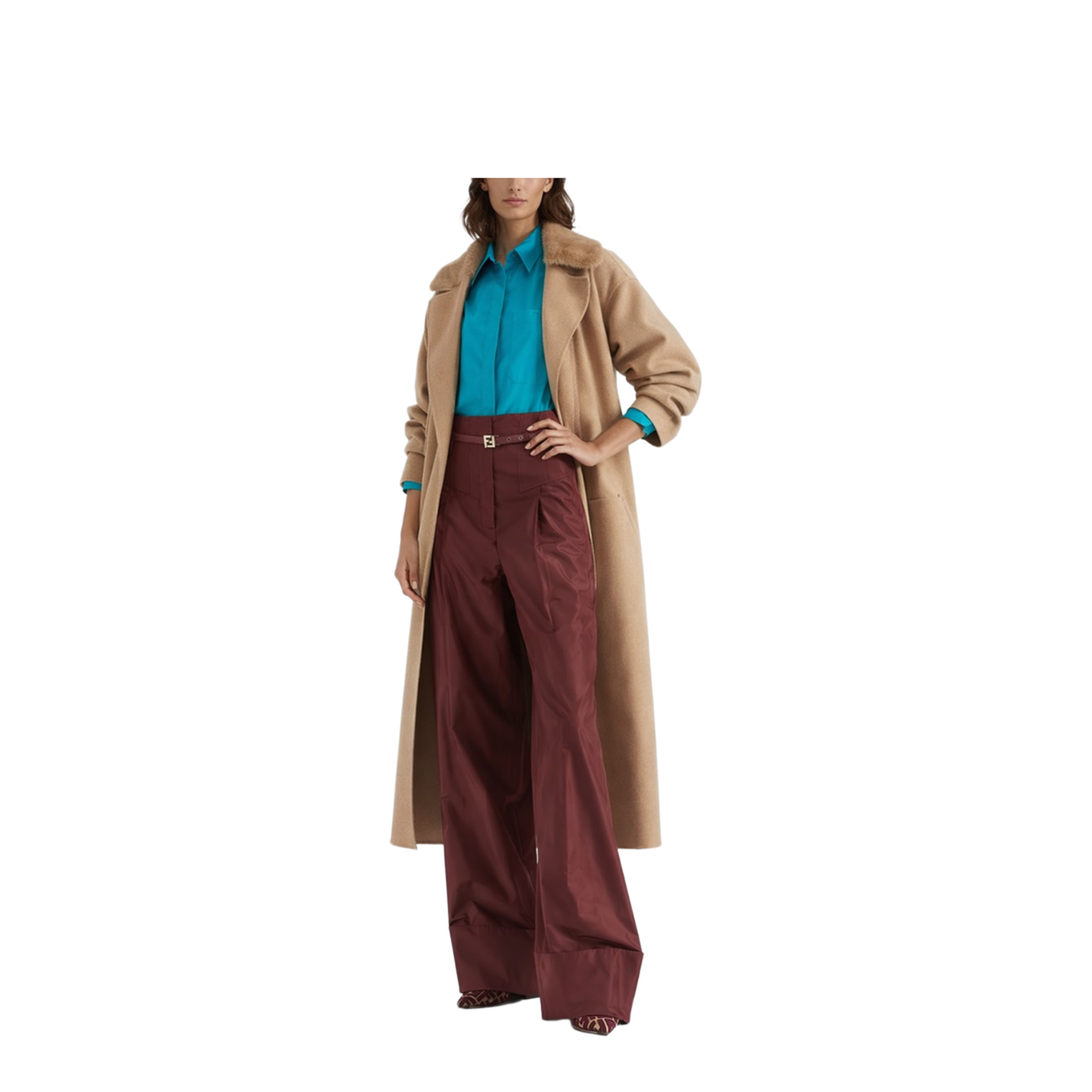 Trousers Silk Red