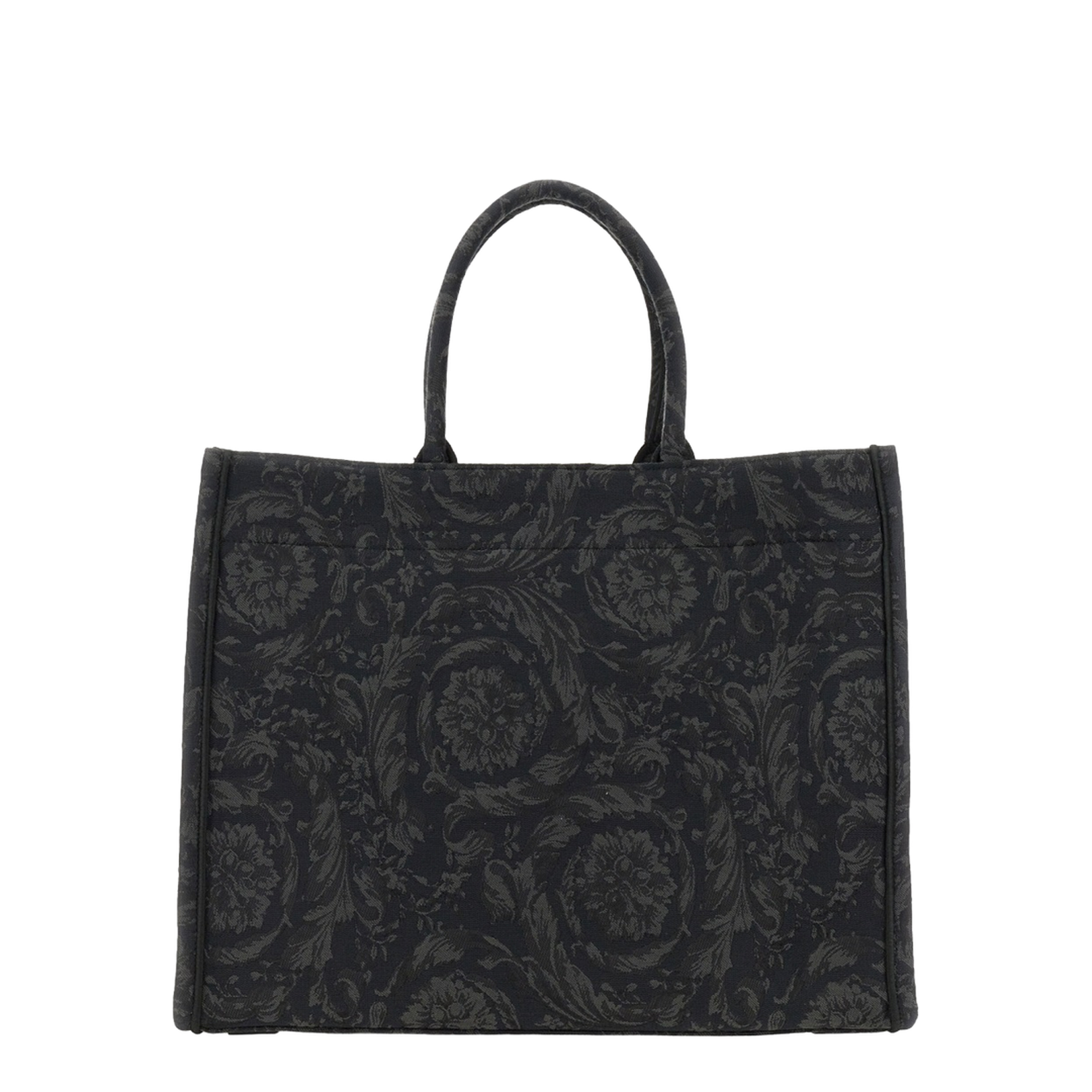 Embroidered Logo Canvas Tote Bag