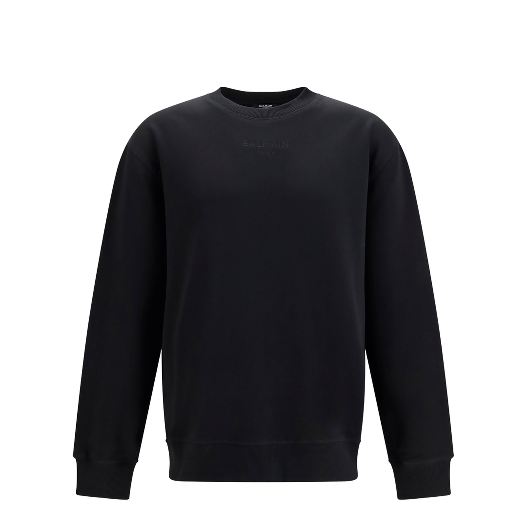 MAYFEYR - Balmain - Embroidered Logo Crewneck Sweatshirt - HH1JQ130BD10