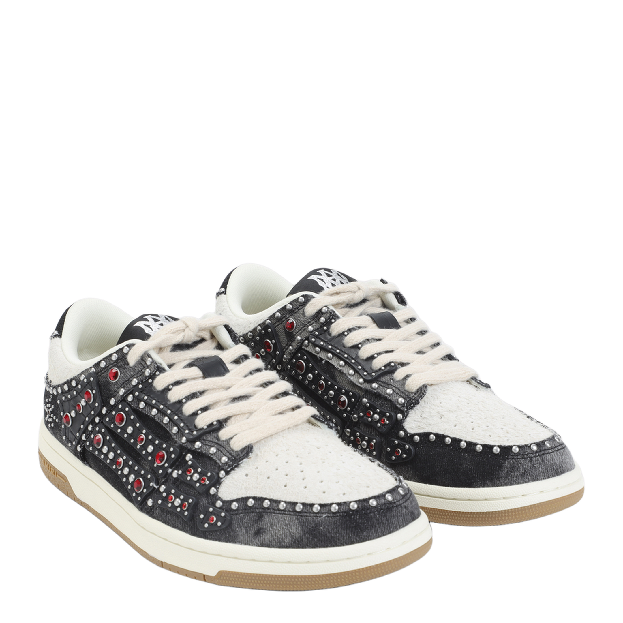 MAYFEYR - Amiri - Studded Skeleton Top Low Sneakers - AMSNSN1002