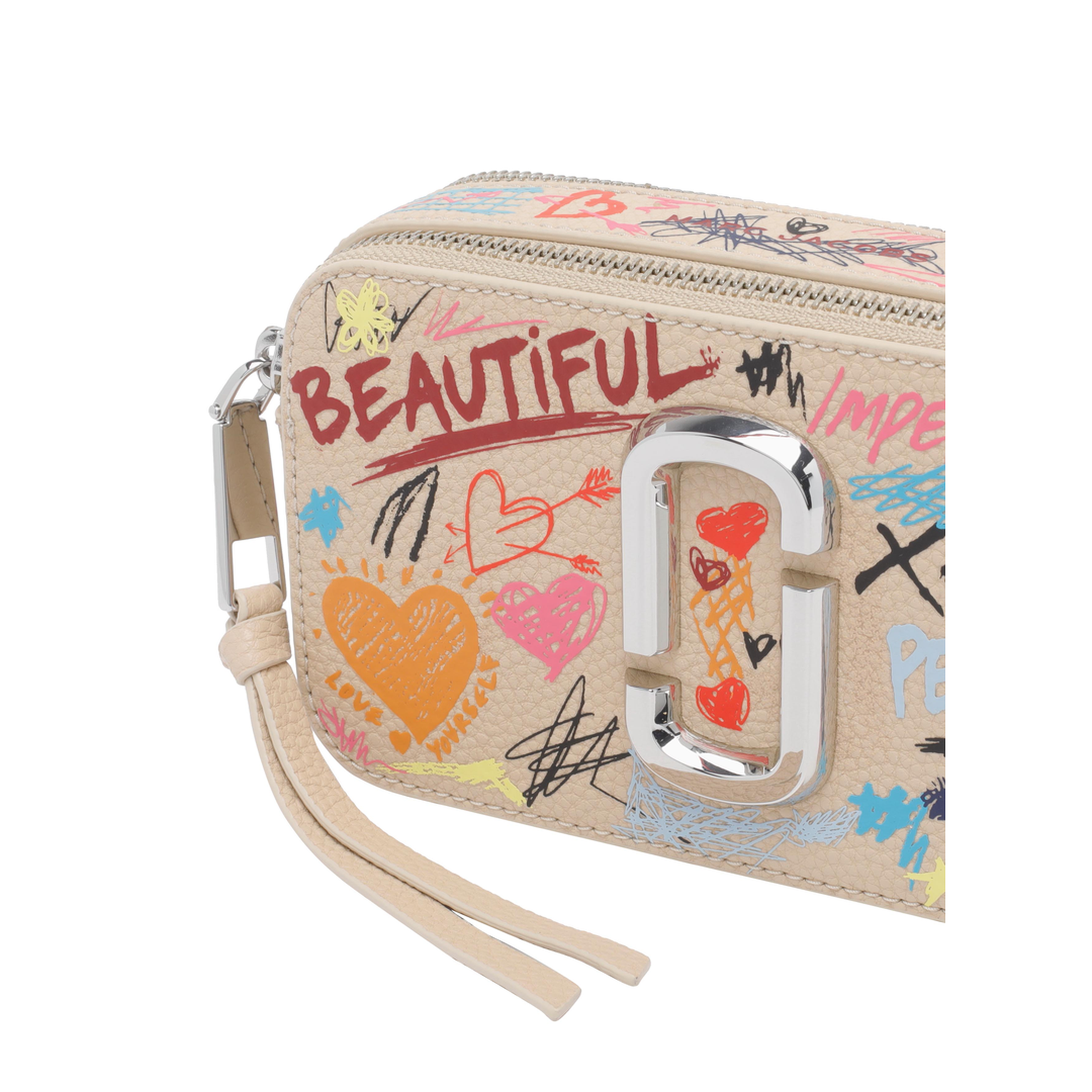 MAYFEYR - Marc Jacobs - Beige Multi The Punk Scribble Snapshot Bag - 2S6HCR004H01261