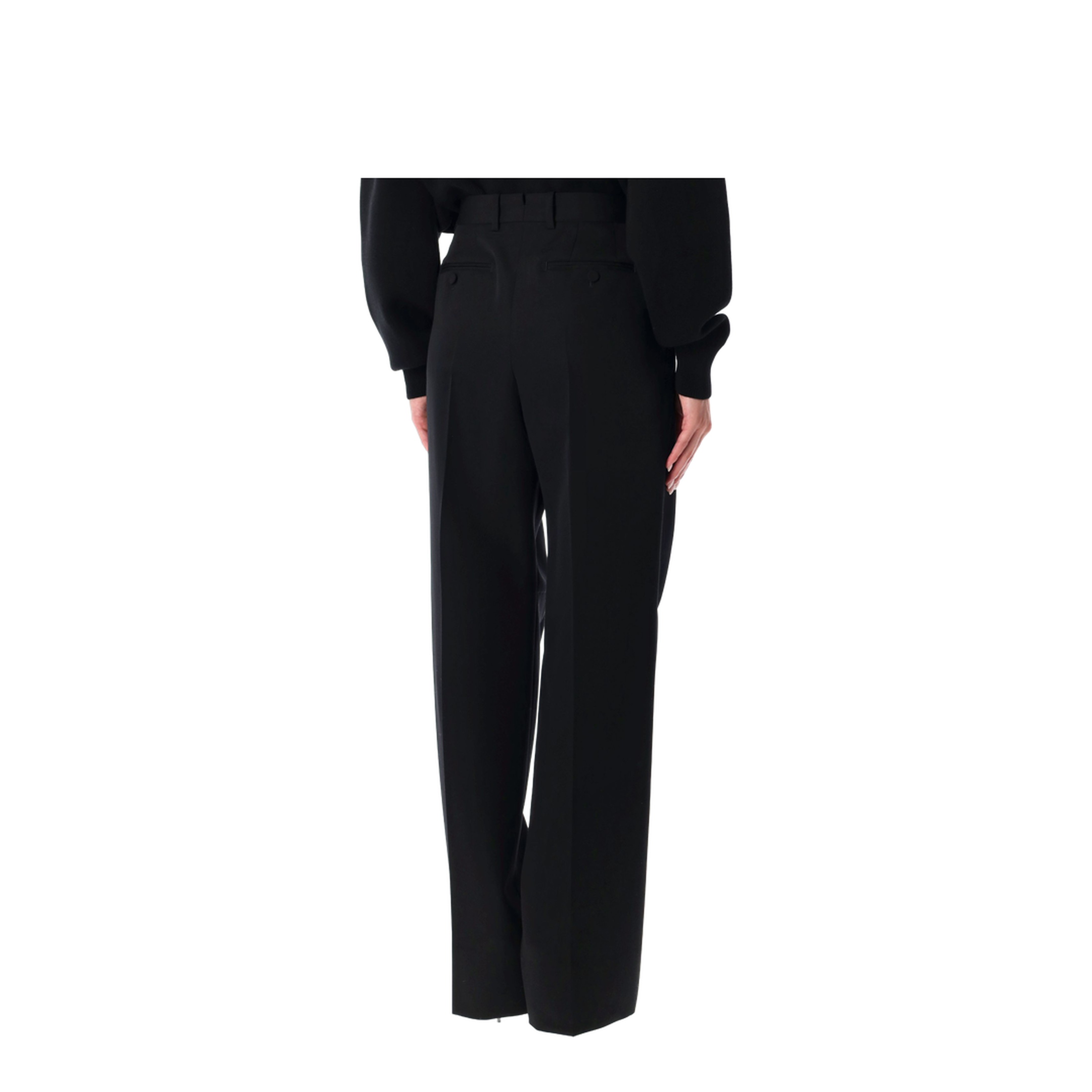 Sharp Wool Pants with Pleats