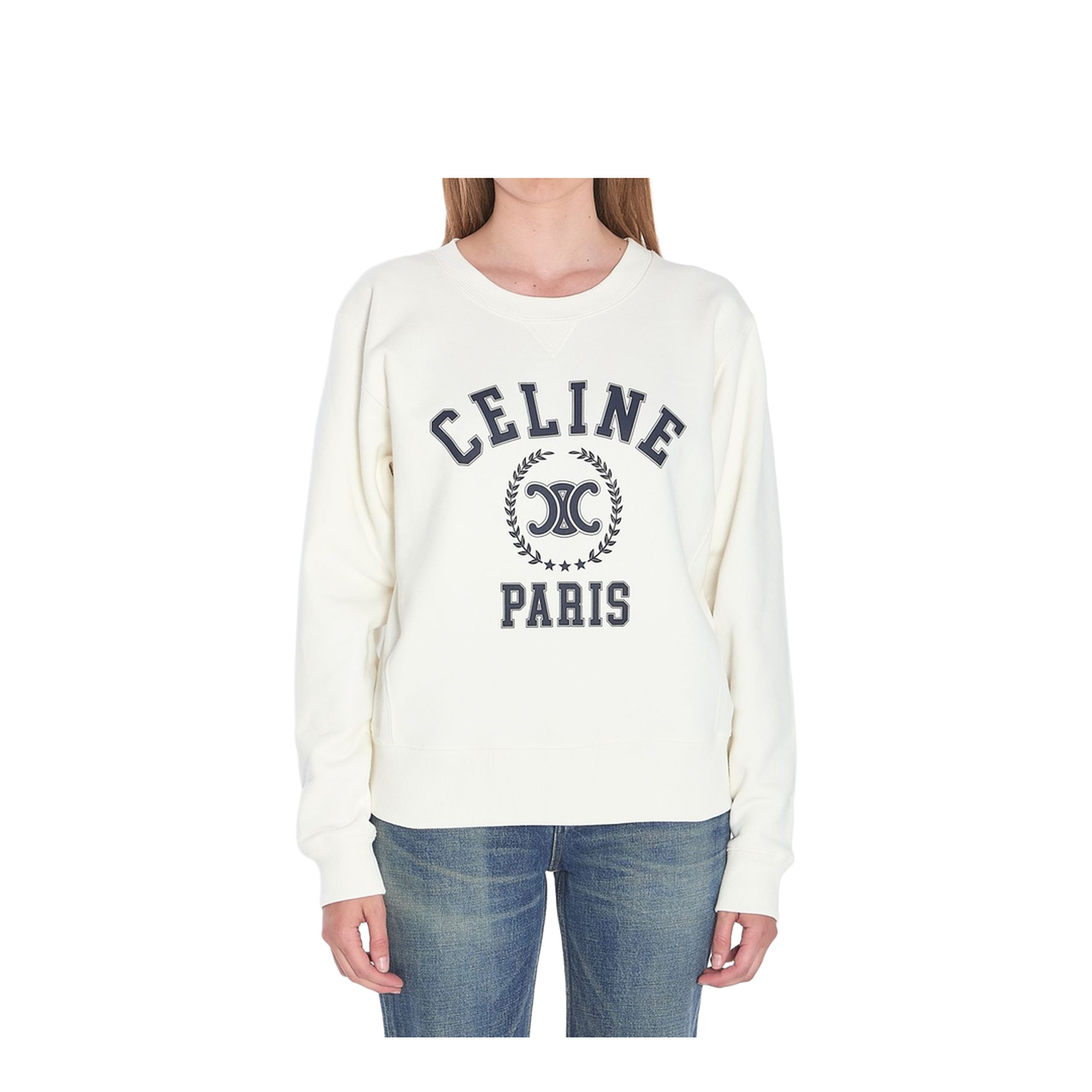Oversized Sweatshirt in Cotton Fleece