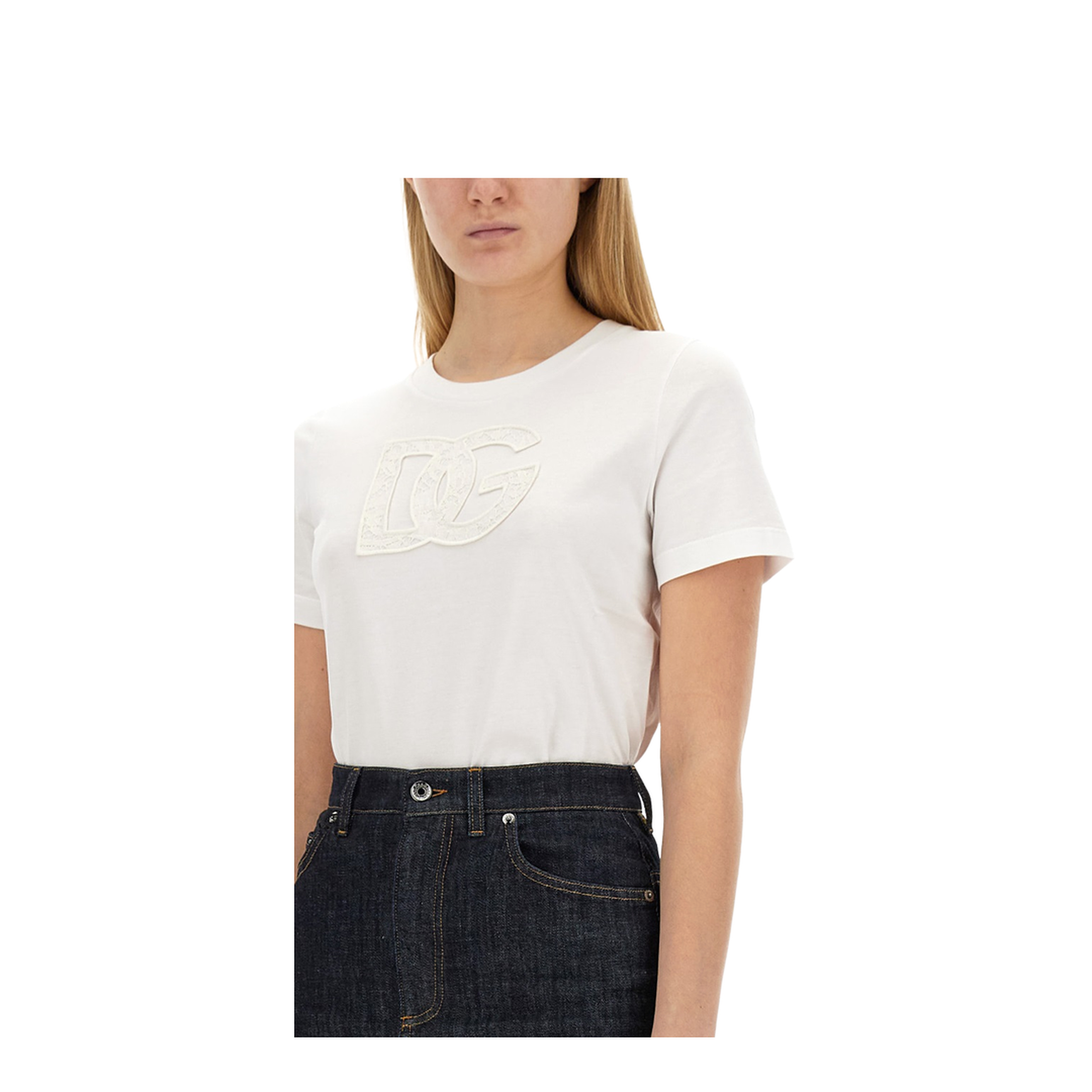 T-Shirt with Logo Patch