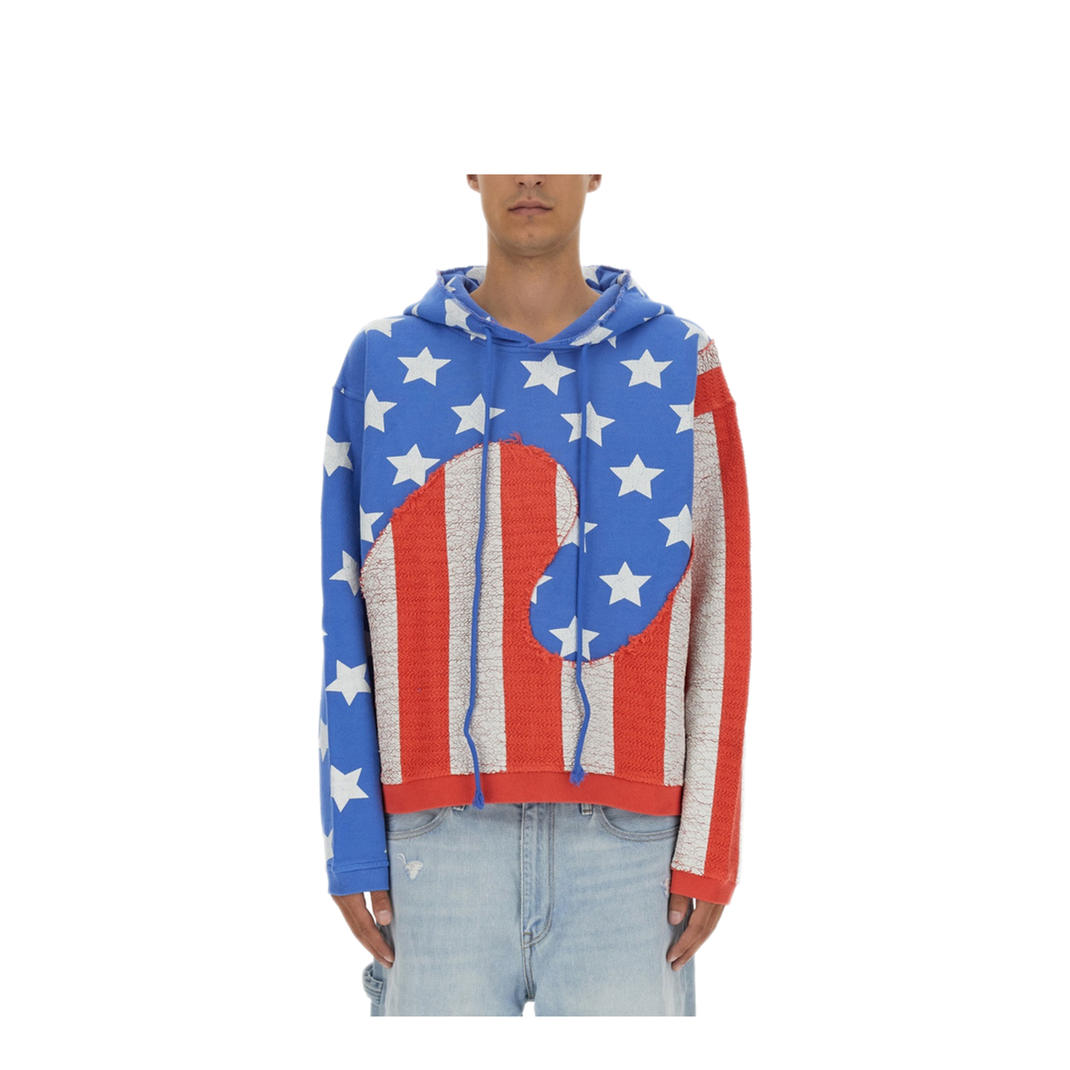 MAYFEYR - ERL - Stars And Stripes Swirl Sweatshirt - ERL07T022BLUE