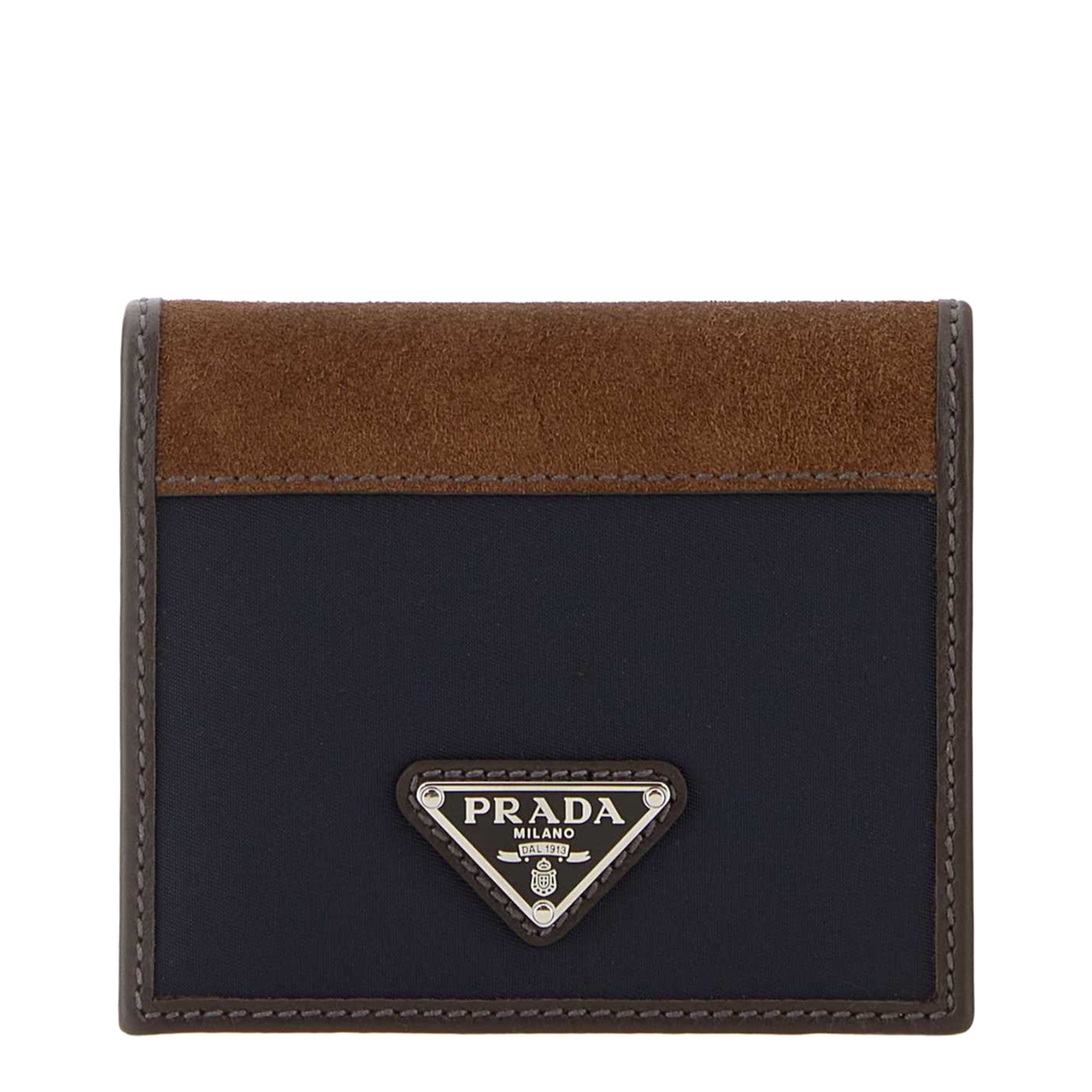 MAYFEYR - Prada - Two-Tone Fabric And Suede Wallet - 2MO004384F0C1B