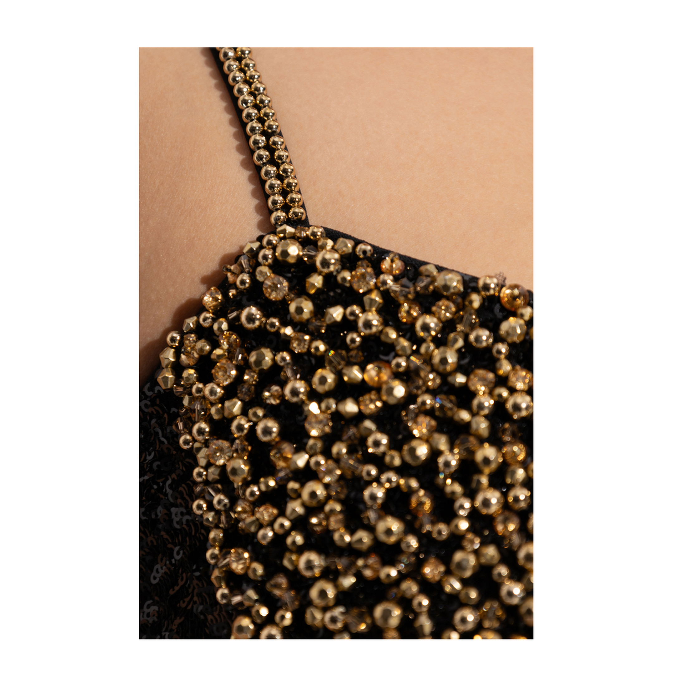 Sequin Spaghetti Strap Dress