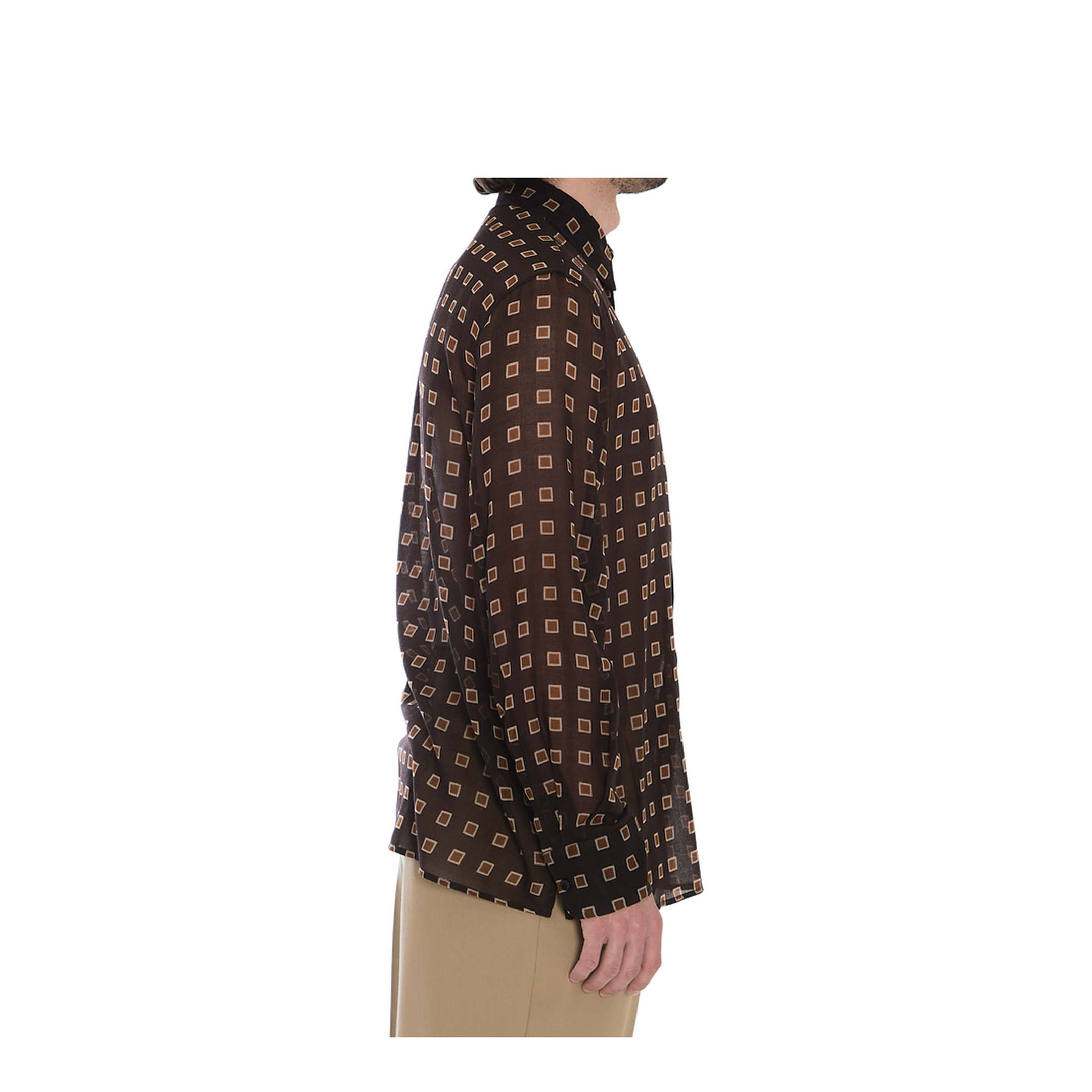 Shirt with geometric pattern