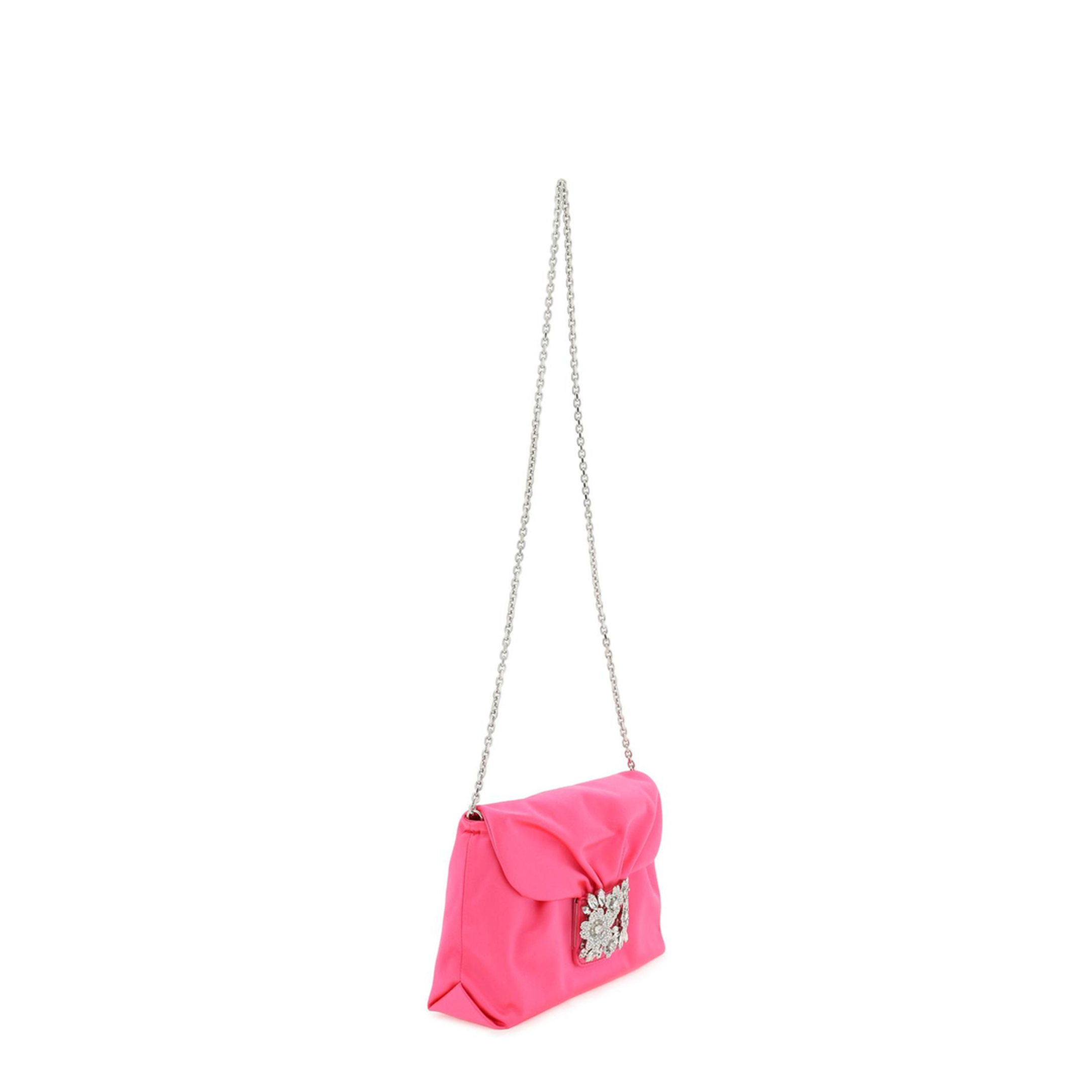 Crystal Buckle Clutch Bag