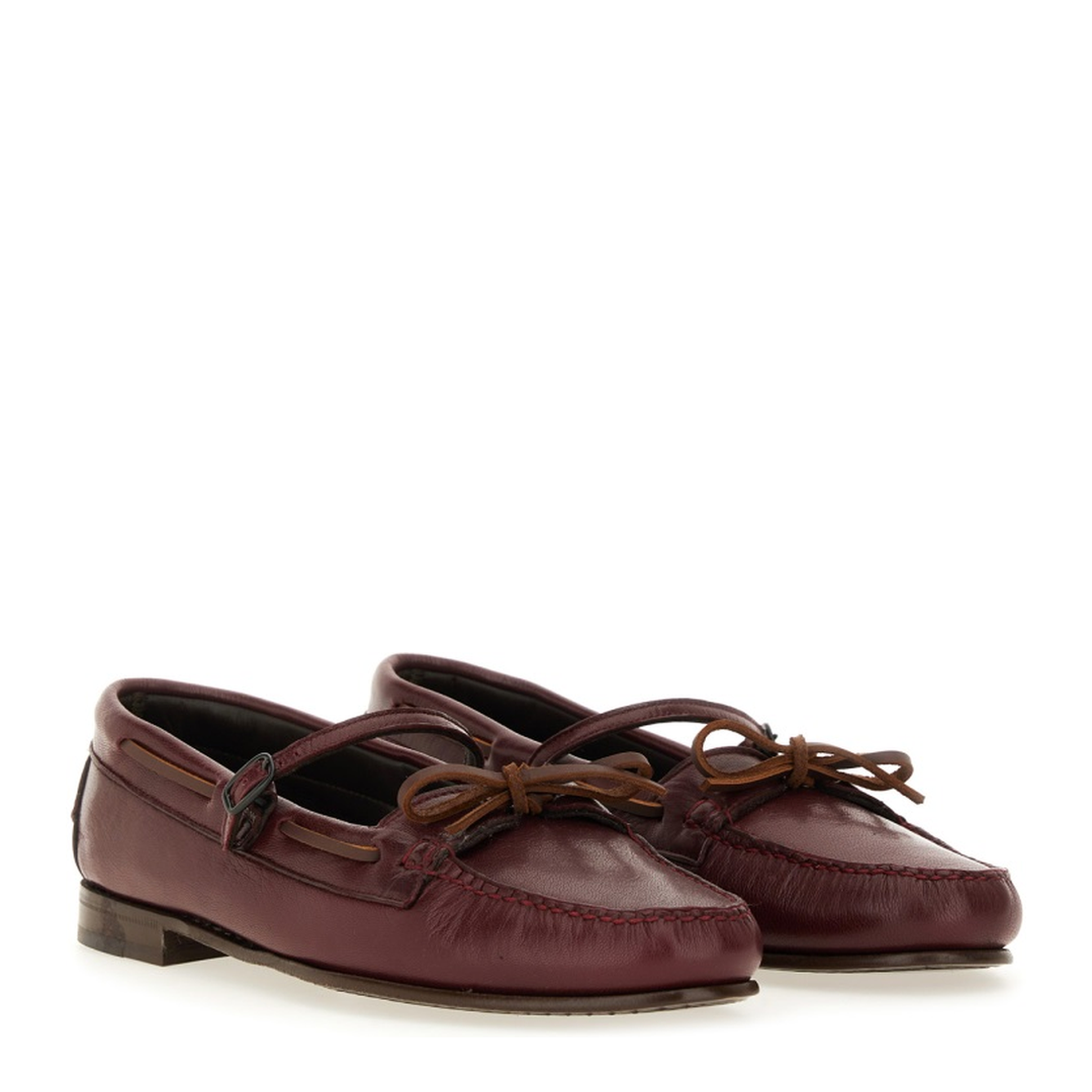MAYFEYR - Hereu - Moccasin Mary Jane Loreau Supple Shiny - LOSSWFA250077BURGUNDY