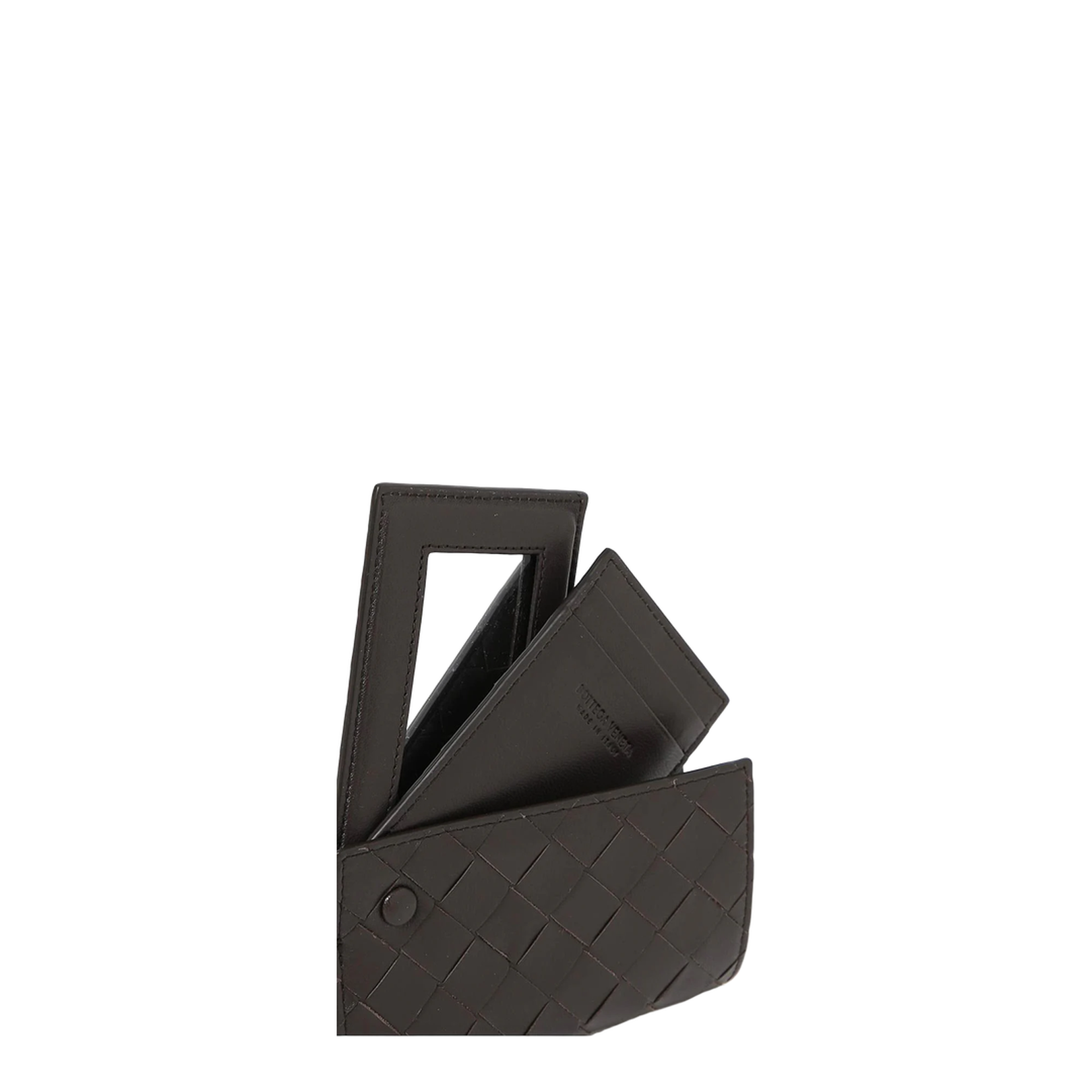 Intrecciato Leather Wallet - Brown