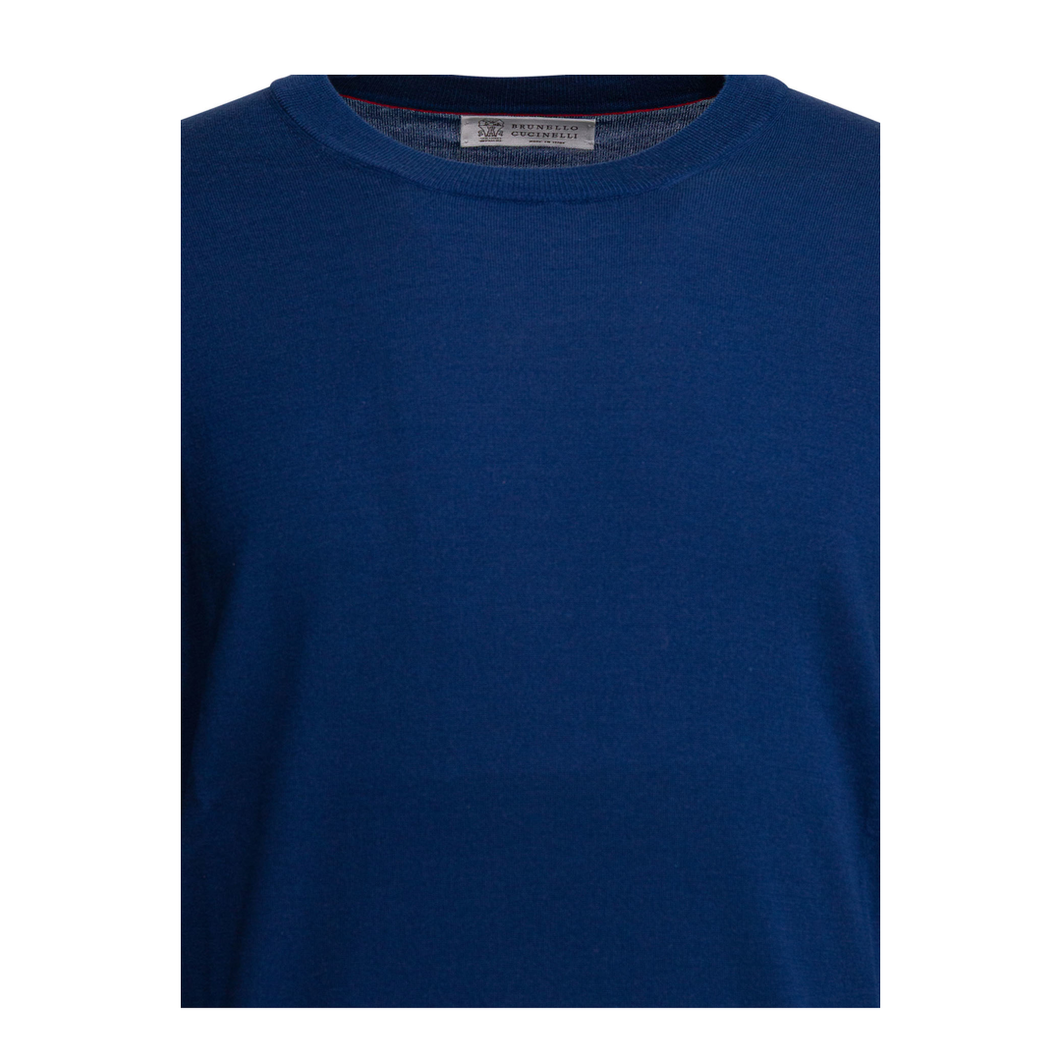 Cotton Crewneck Sweater Blue