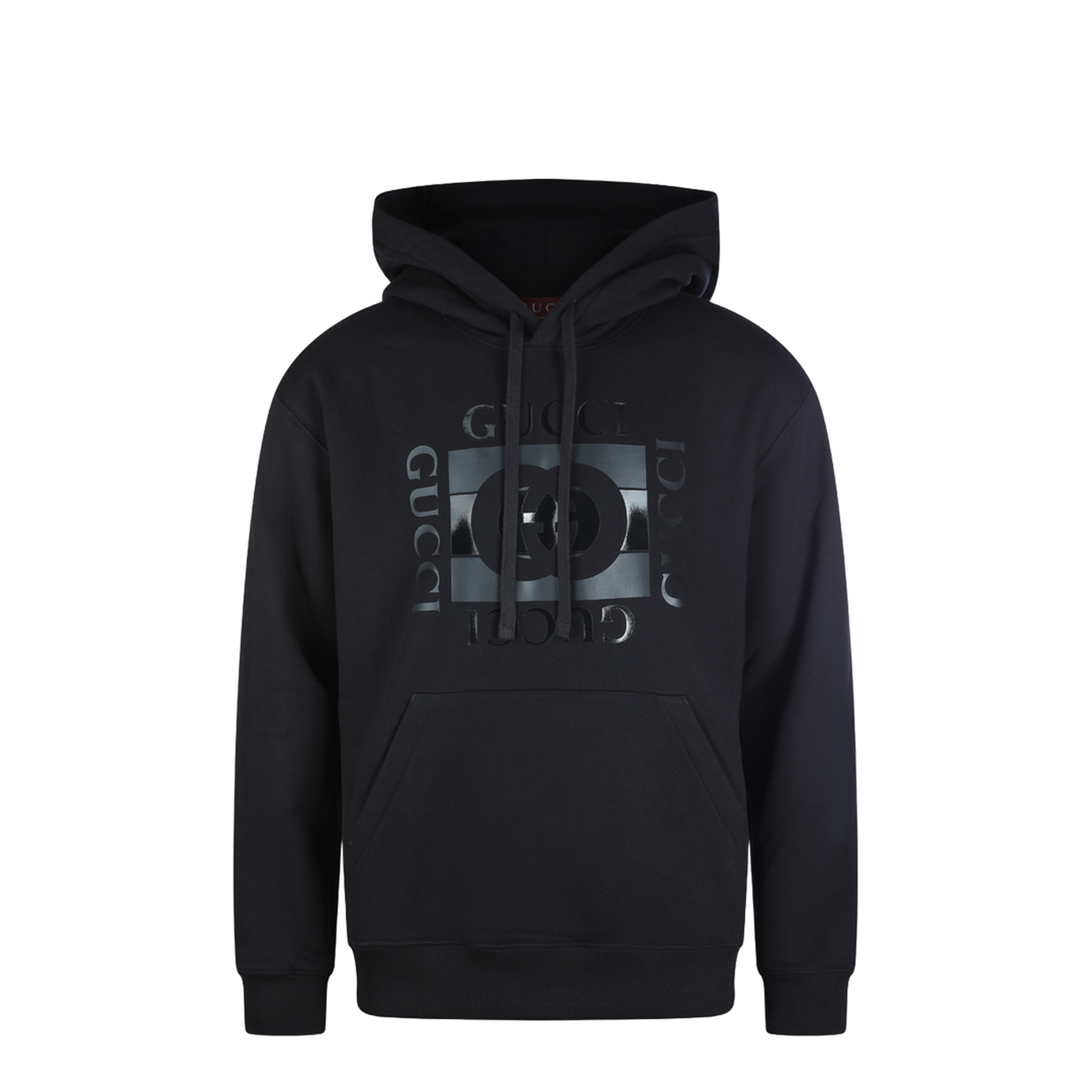 Cotton Jersey Sweatshirt with Print in Black