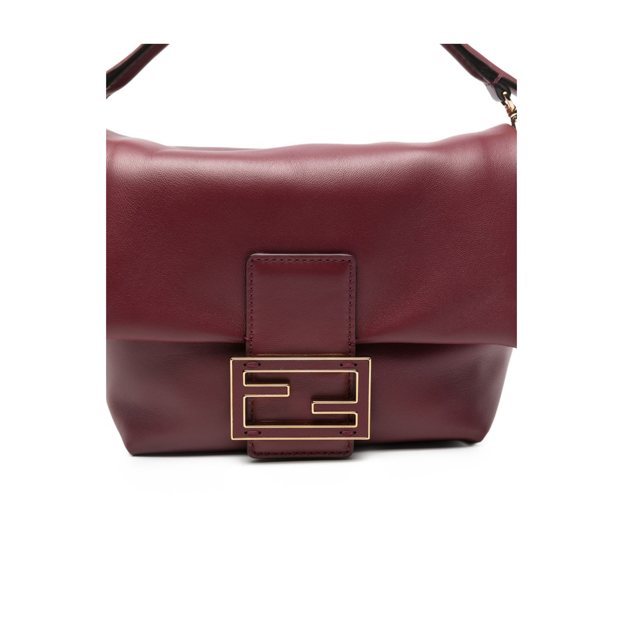 Mamma Baguette Small Nappa Leather Mini Bag - Burgundy