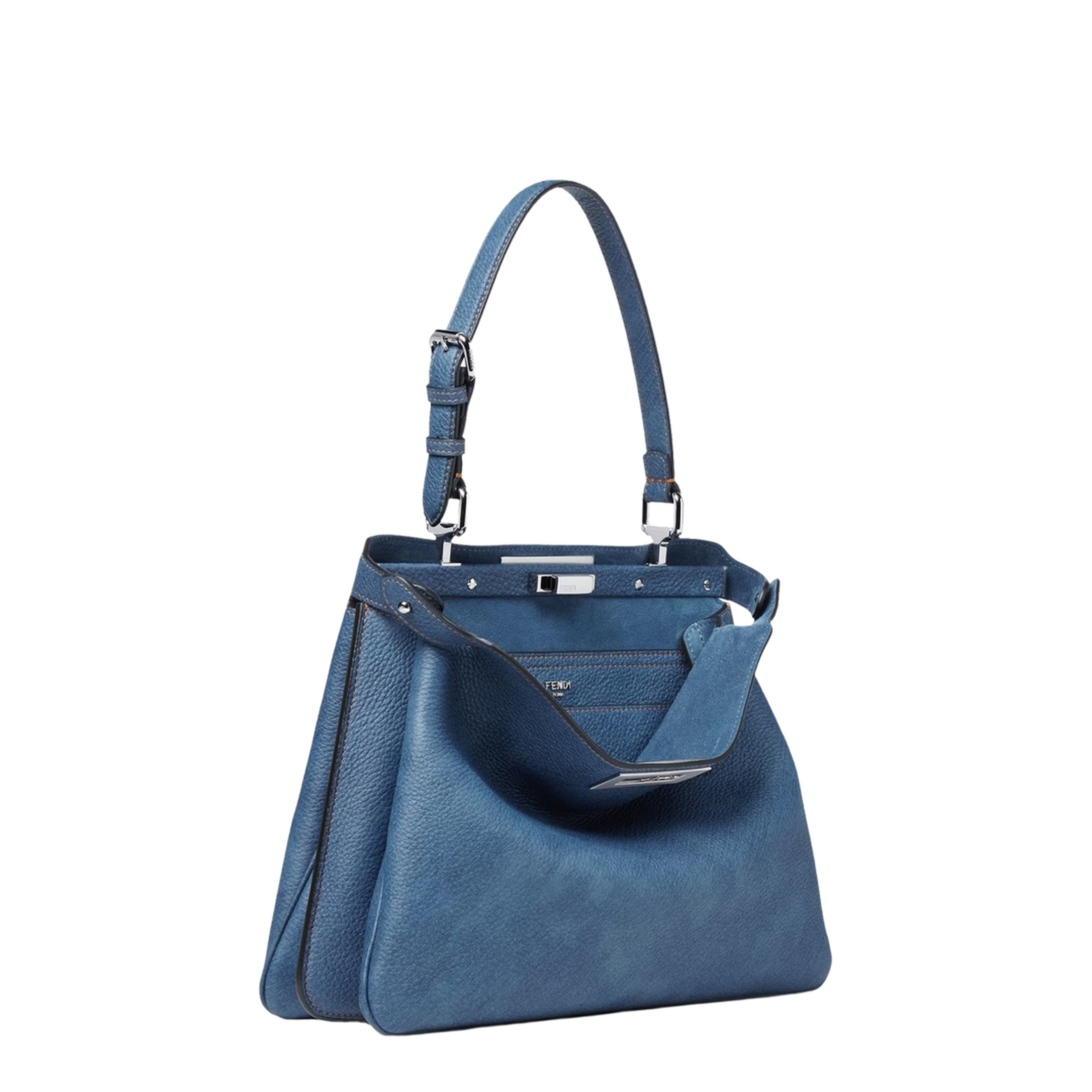 Peekaboo Soft Medium Cuoio Romano Leather Blue