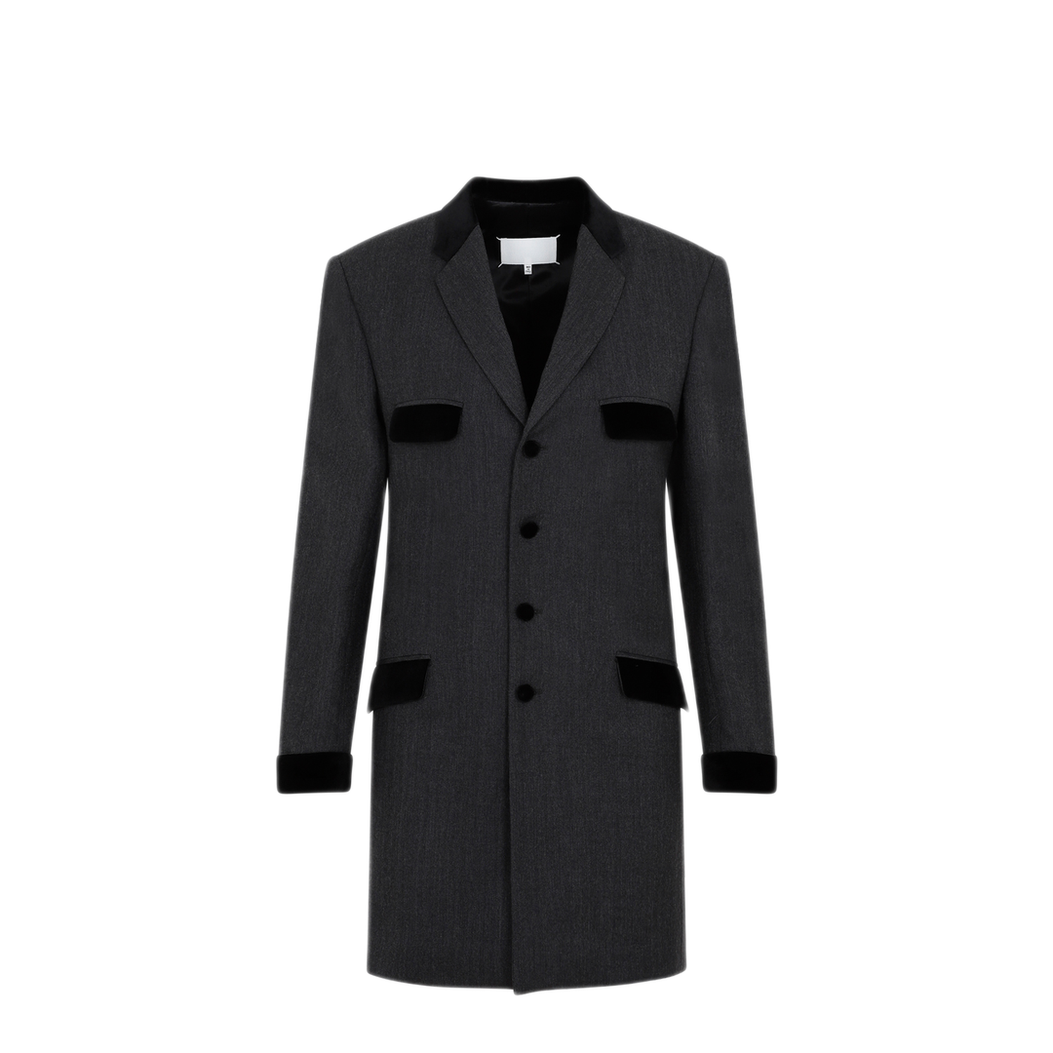 MAYFEYR - Maison Margiela - Charcoal Gray Wool Long Jacket - S67BN0038S53234855M