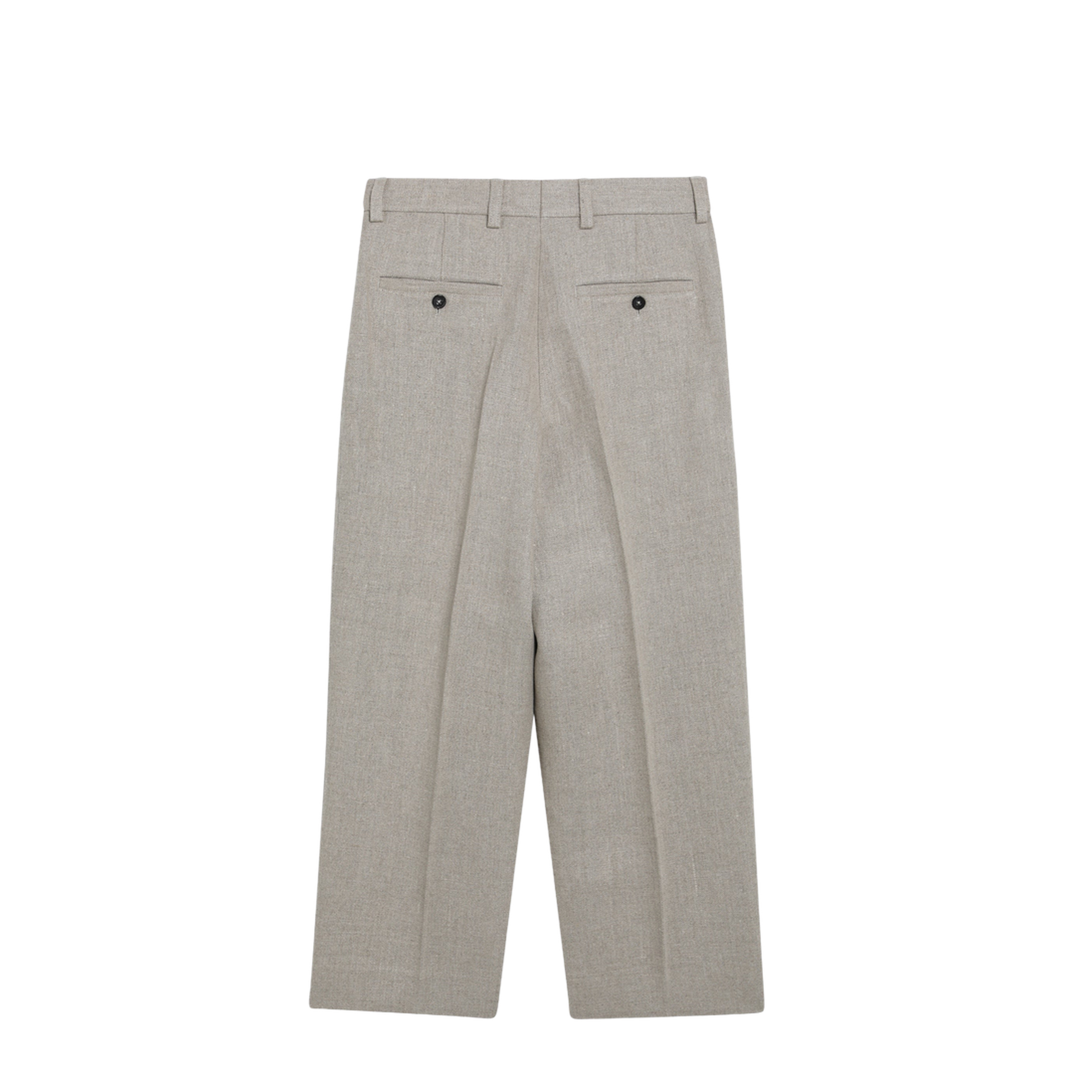 MAYFEYR - Toteme - Beige High-Waisted Linen Shorts - 263-WRB0496FB0692072