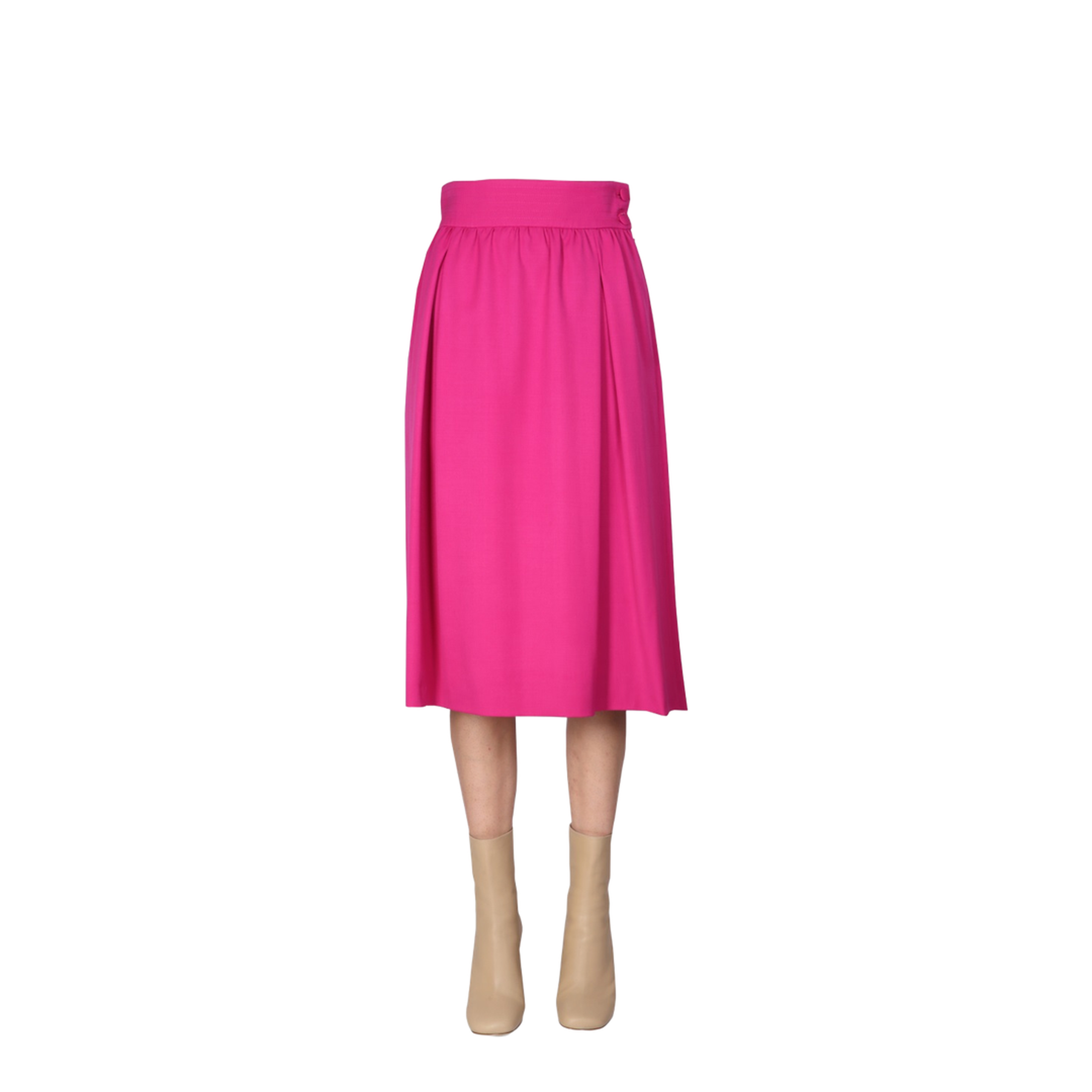Flared Midi Skirt