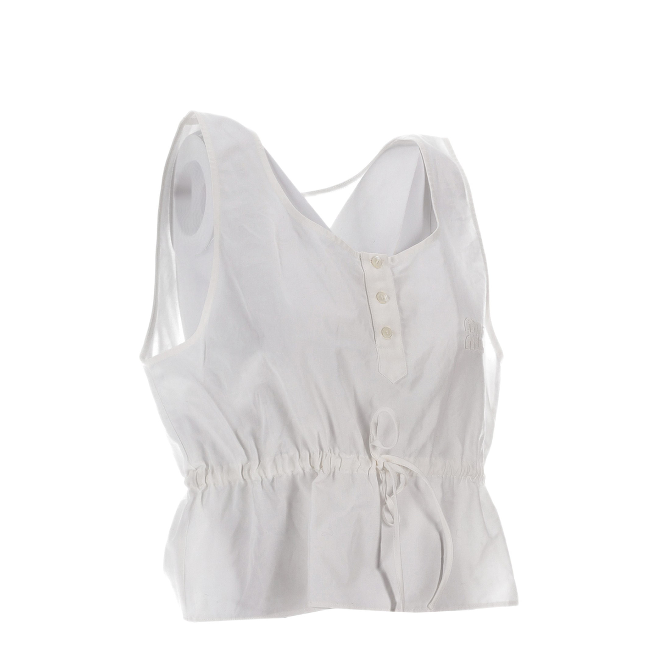 MAYFEYR - Miu Miu - Top Popeline Fiammato - MT2165SOOO163MF0009