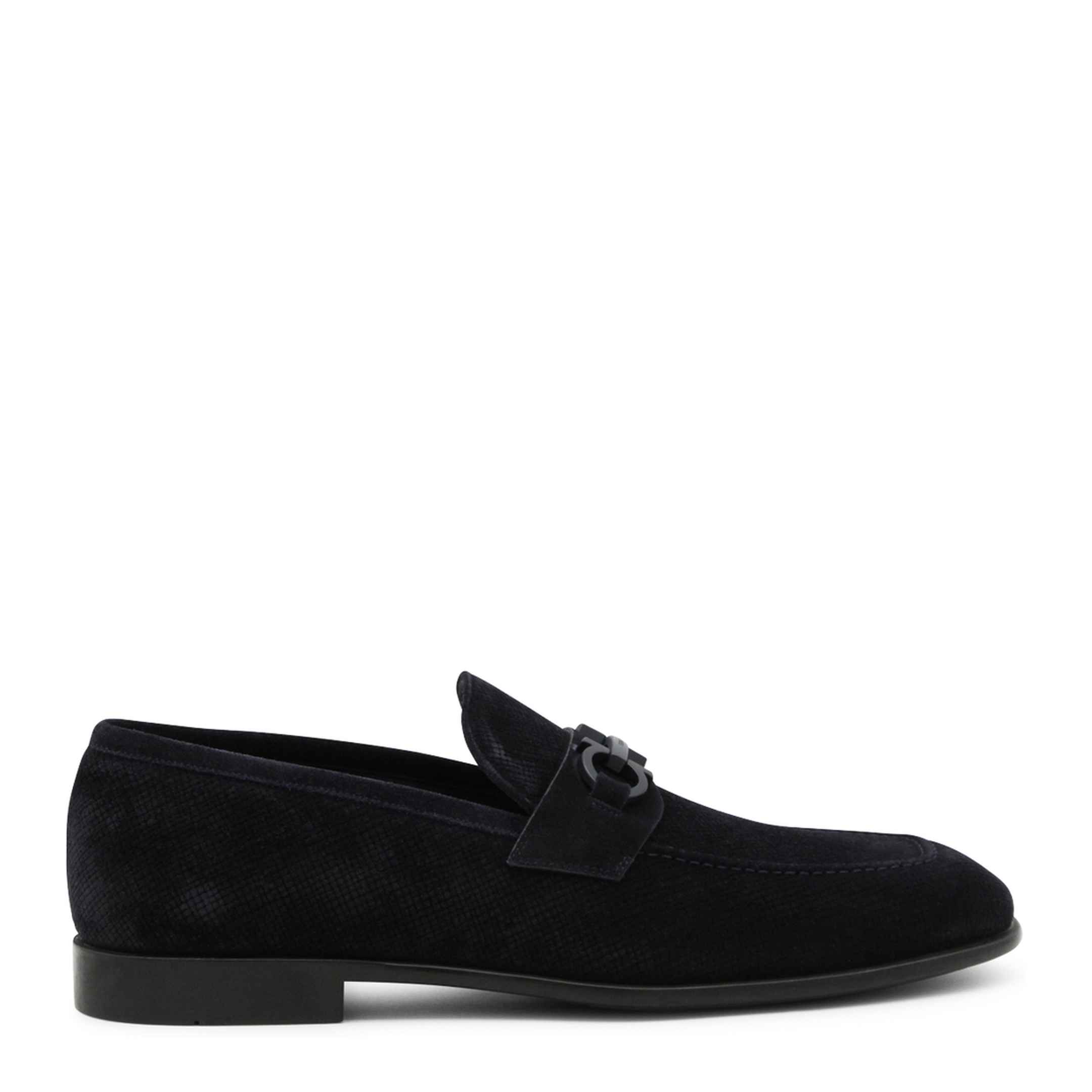 MAYFEYR - Ferragamo - Navy Leather Loafers - 789474021669025
