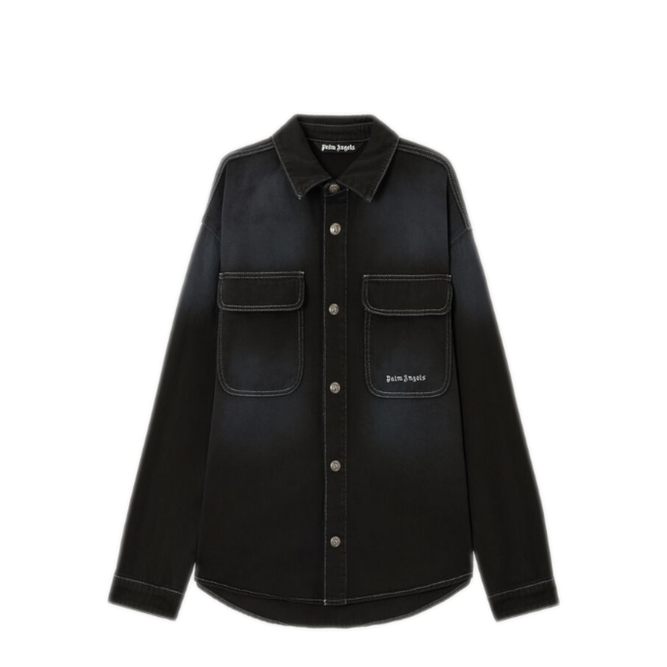 MAYFEYR - Palm Angels - Classic Logo Loose Dnm Shirt - PMYD024S26DEN0011003