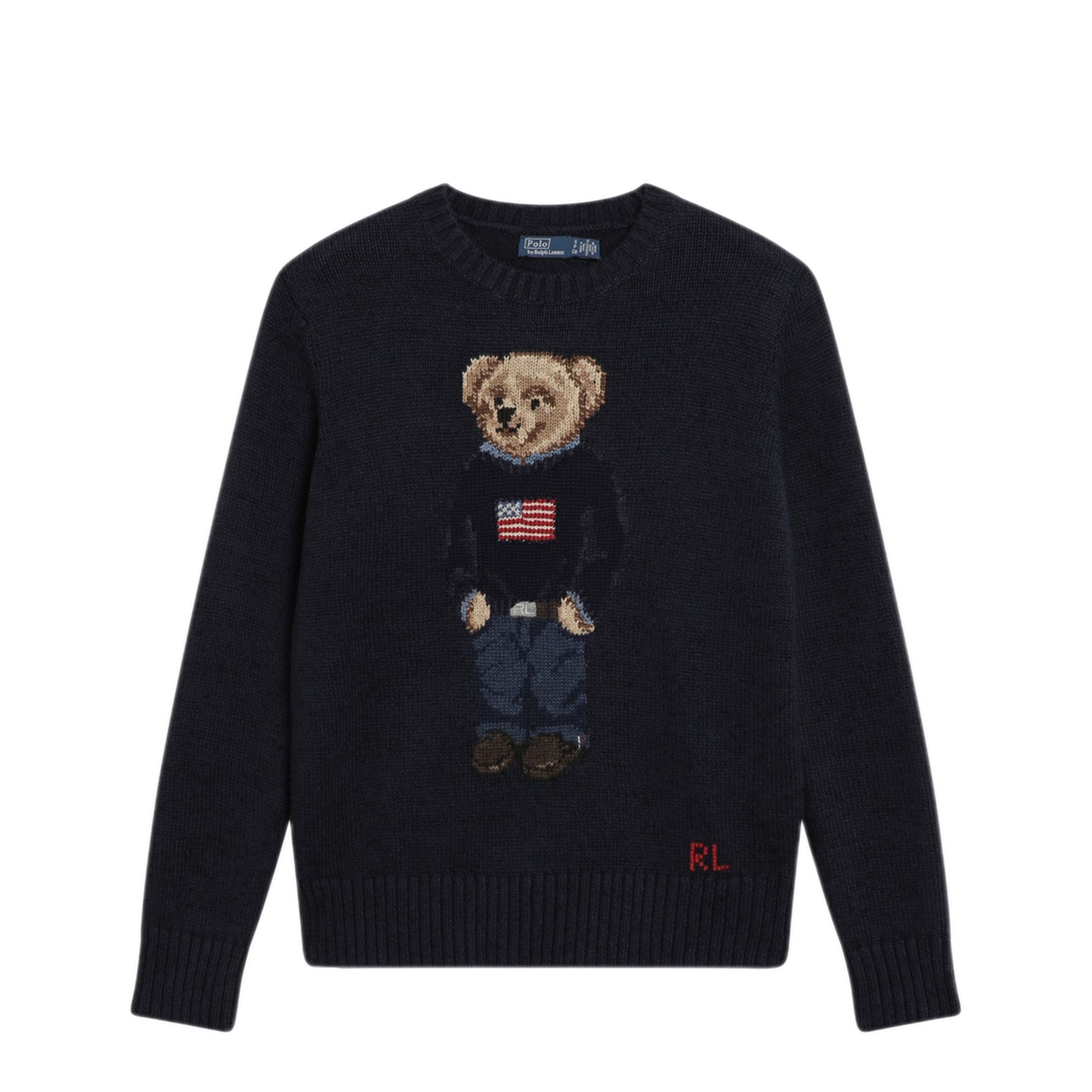 MAYFEYR - Polo Ralph Lauren - Navy Blue Polo Bear Sweater - 211927070001CONM