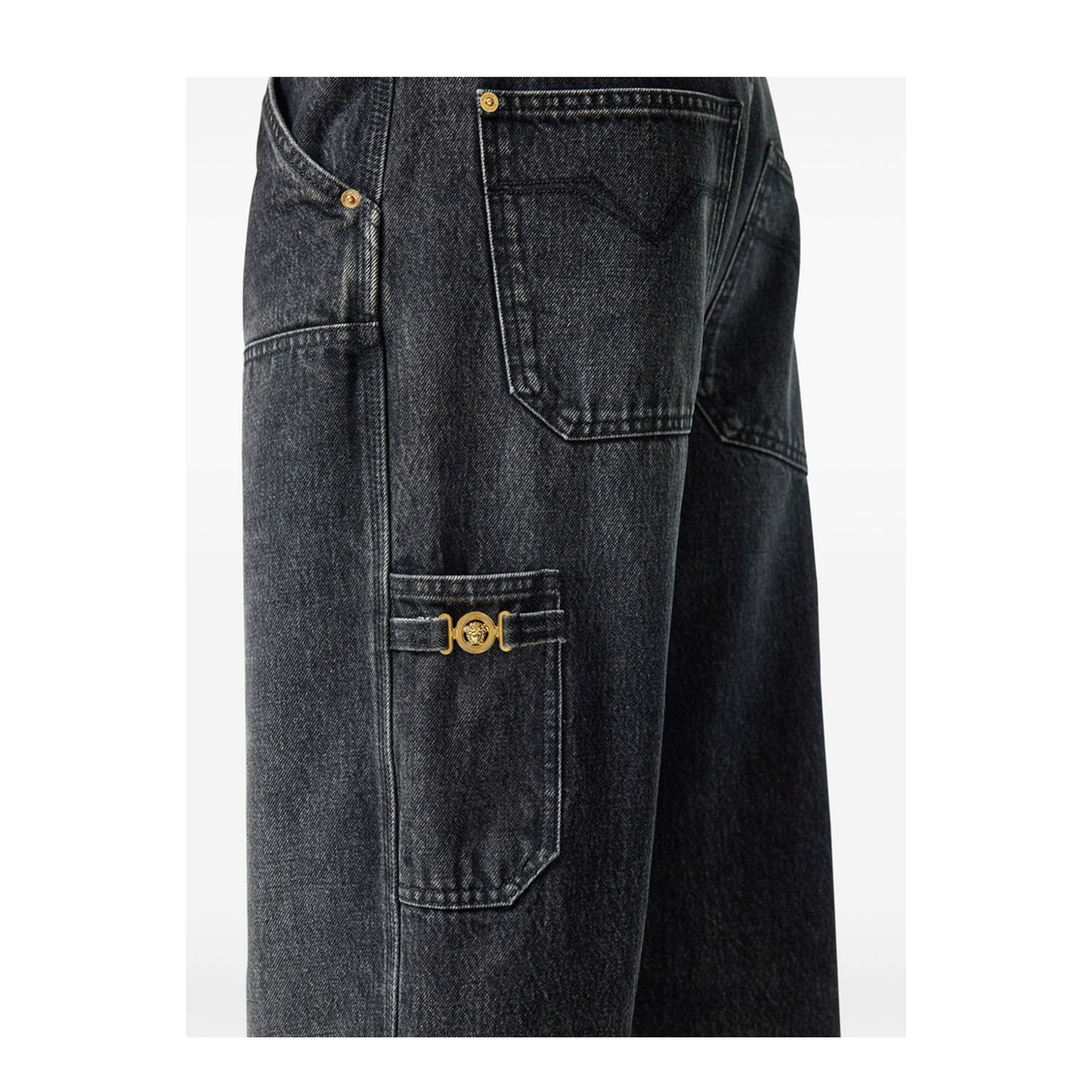 Denim Cotton Jeans - Pants