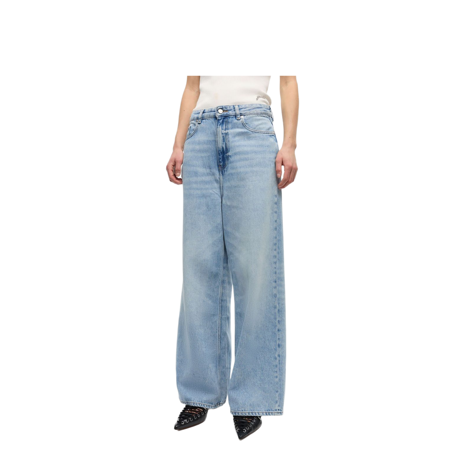Denim Pants - Light Blue Stone