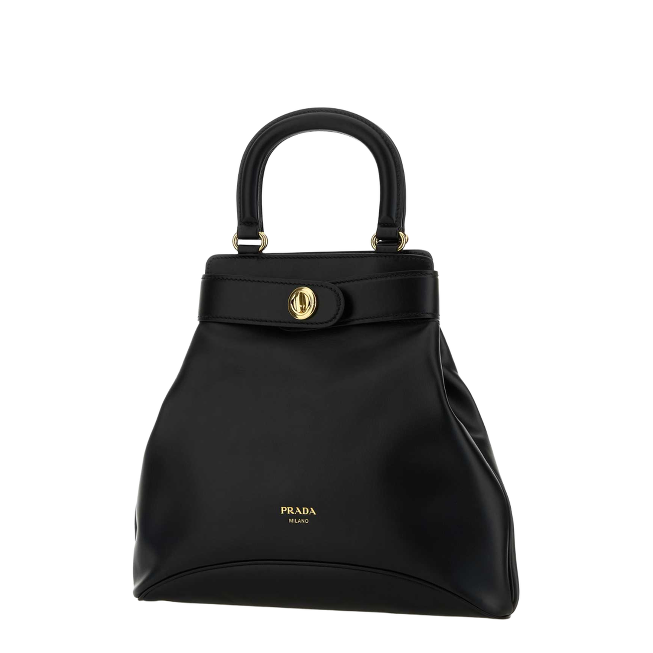 Black Medium Carey Leather Bag
