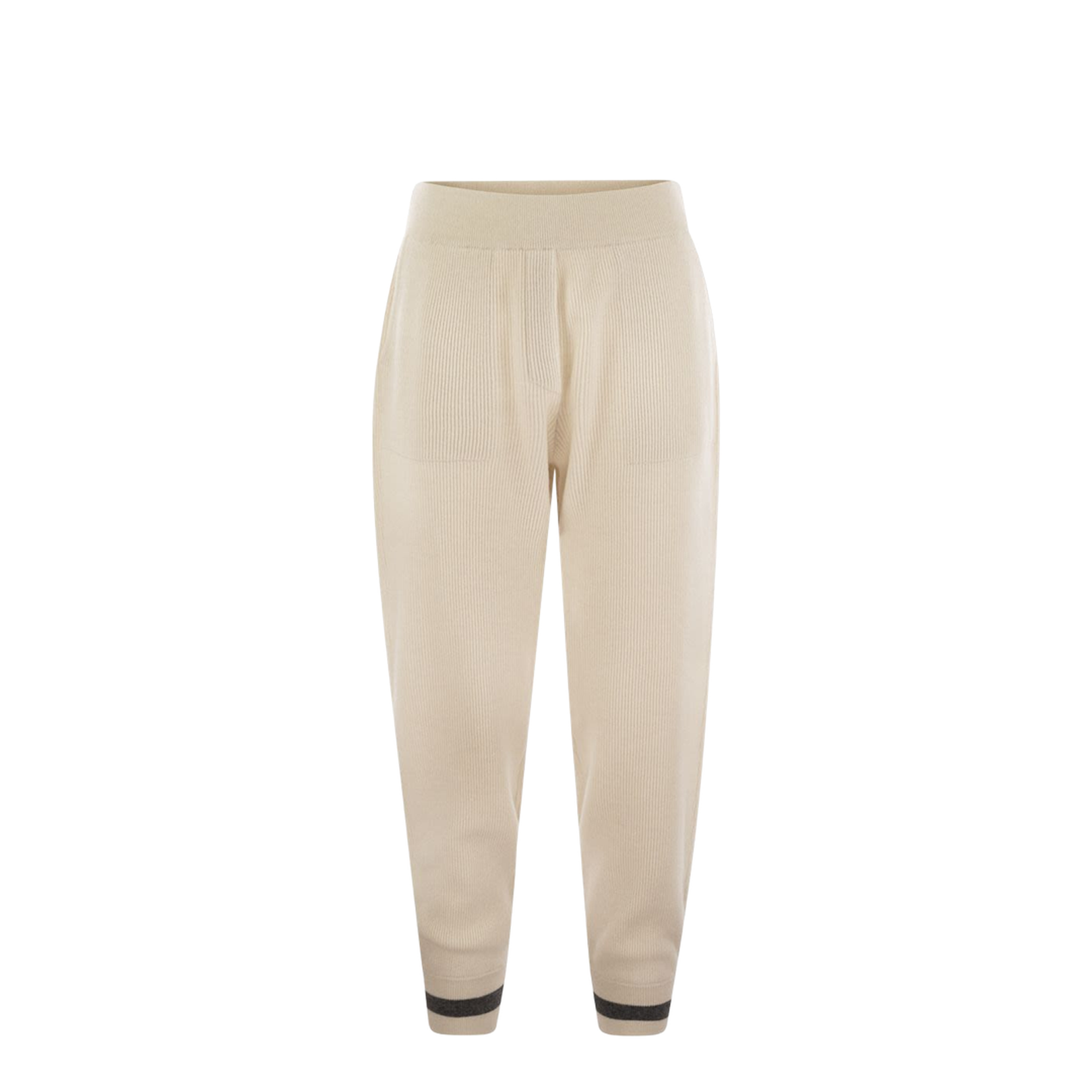 English Rib Cashmere Knit Trousers