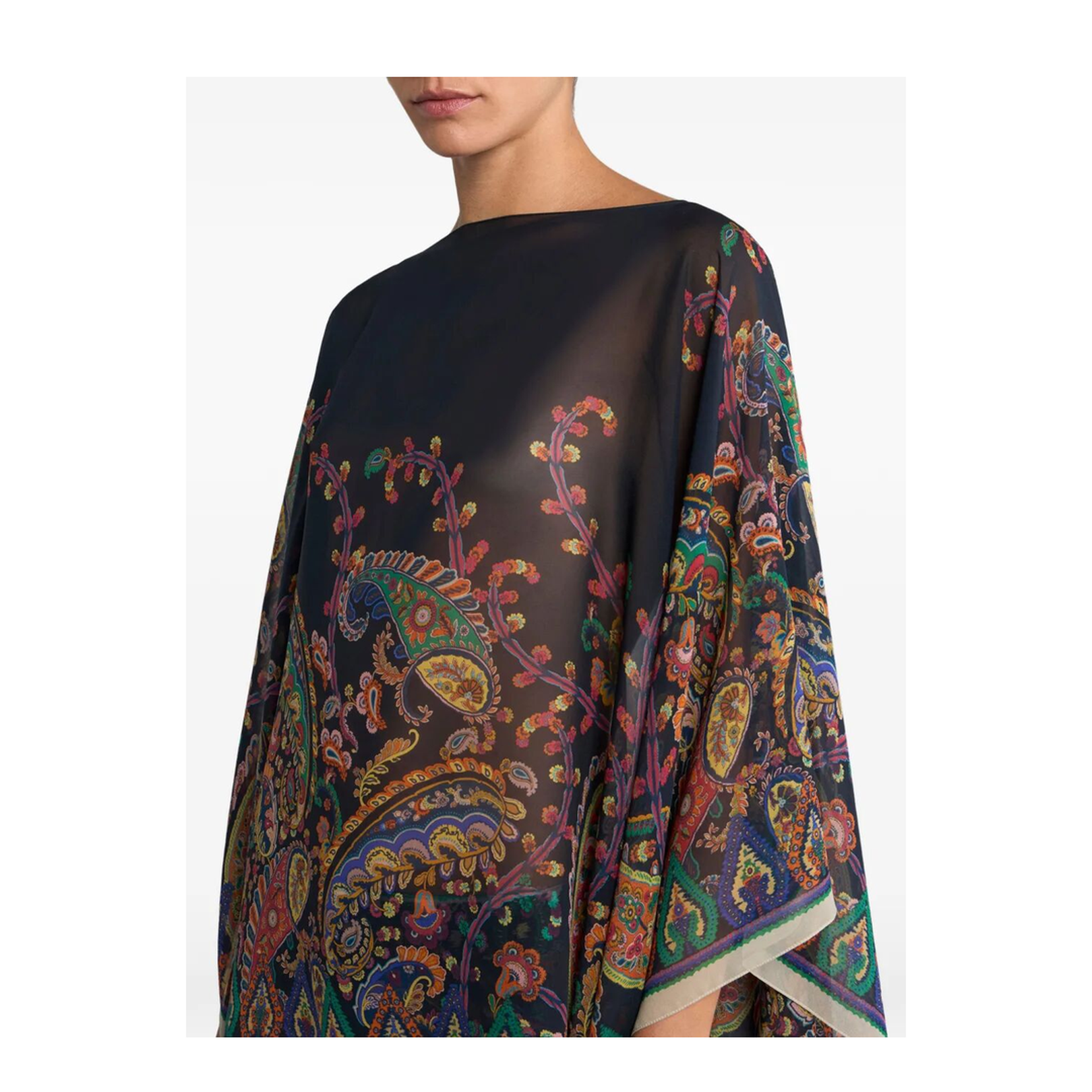 Printed Scarf Cape