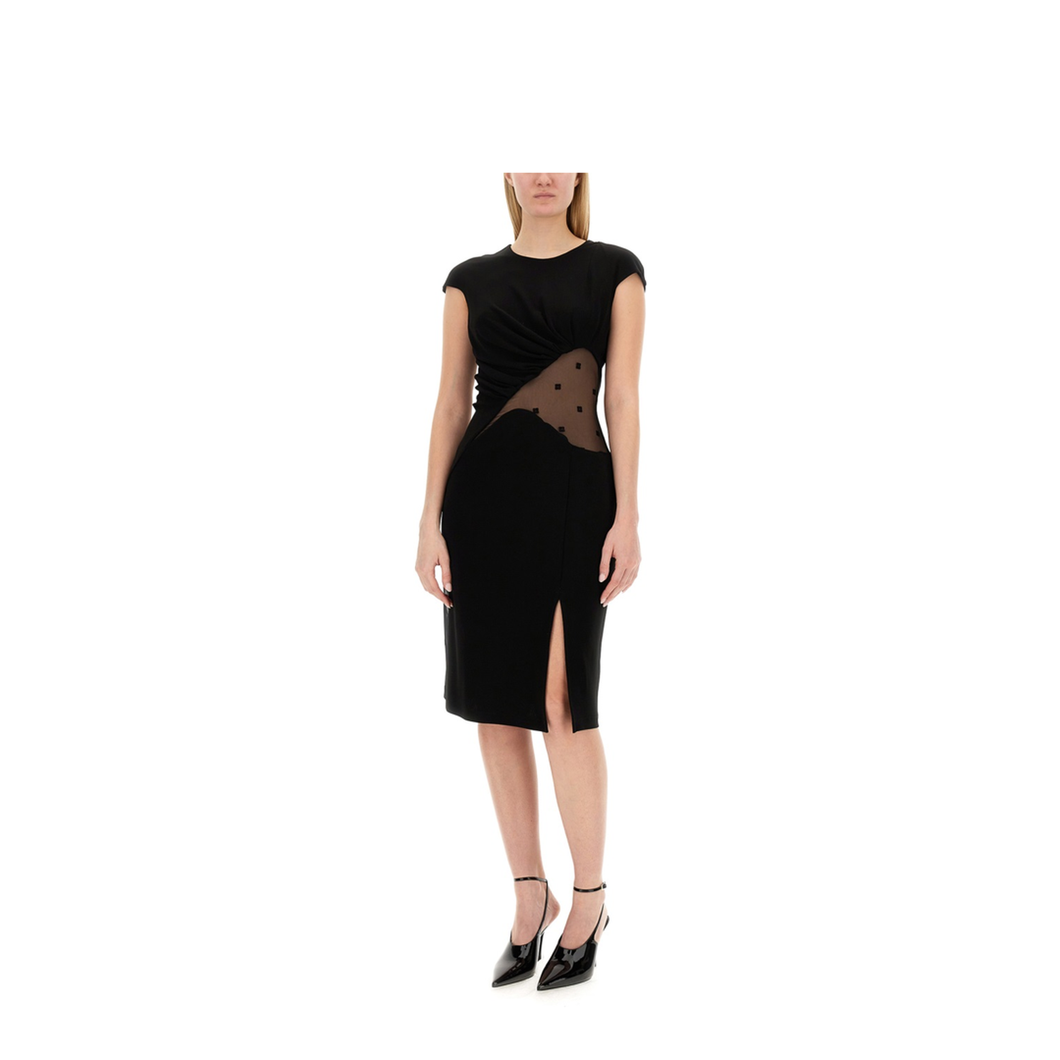 MAYFEYR - Givenchy - Crepe And Tulle Dress - BW21WS30XH001