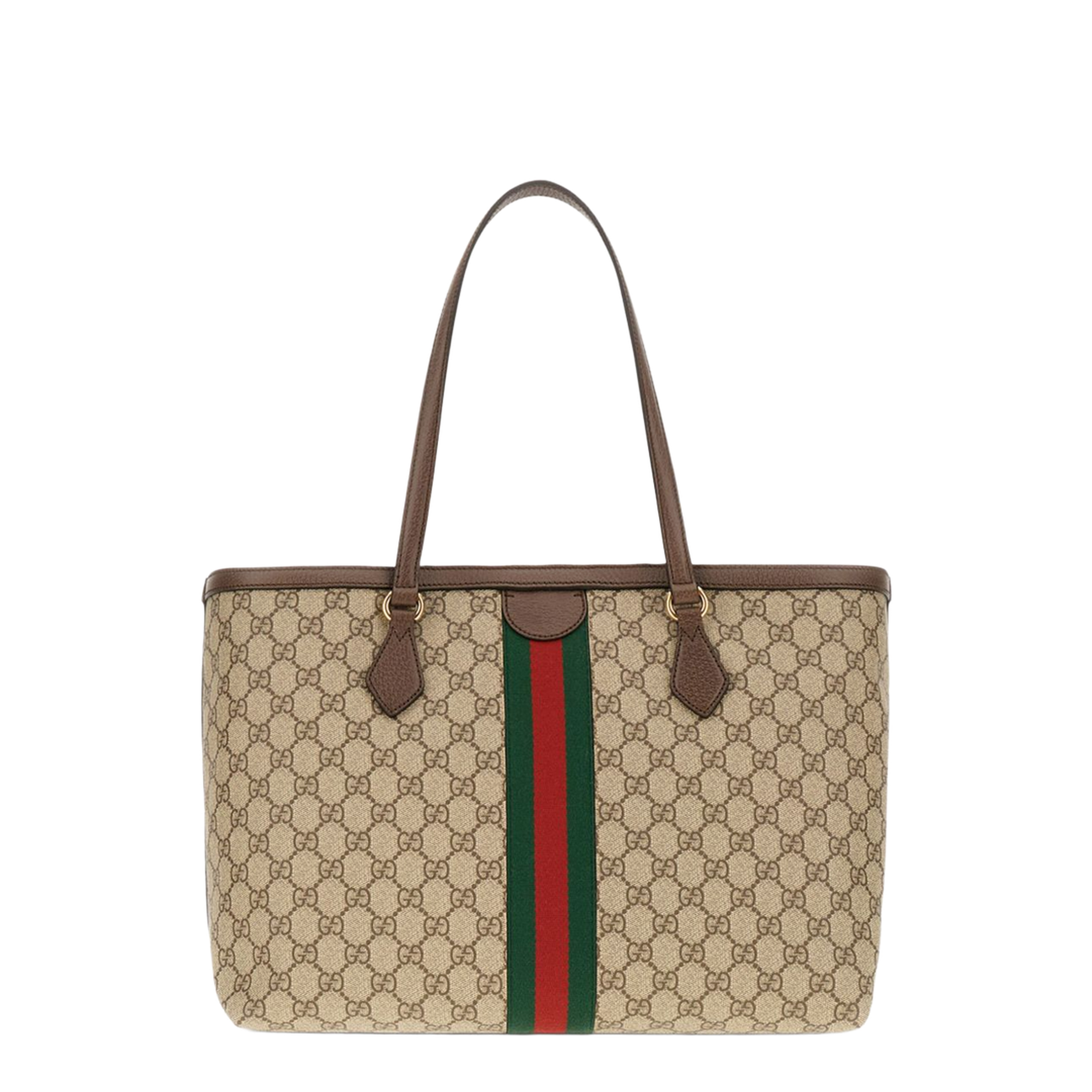 Ophidia Gg Middle-Sized Tote Bag Brown