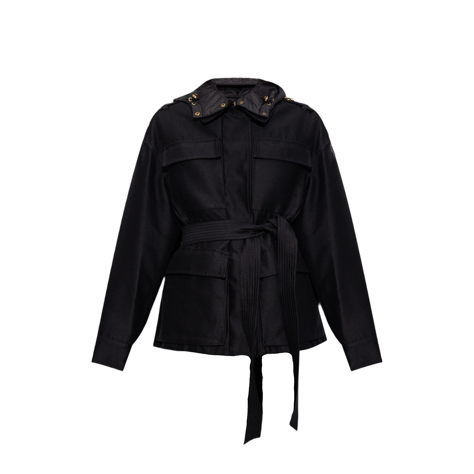 Black Essalois Hooded Down Field Jacket