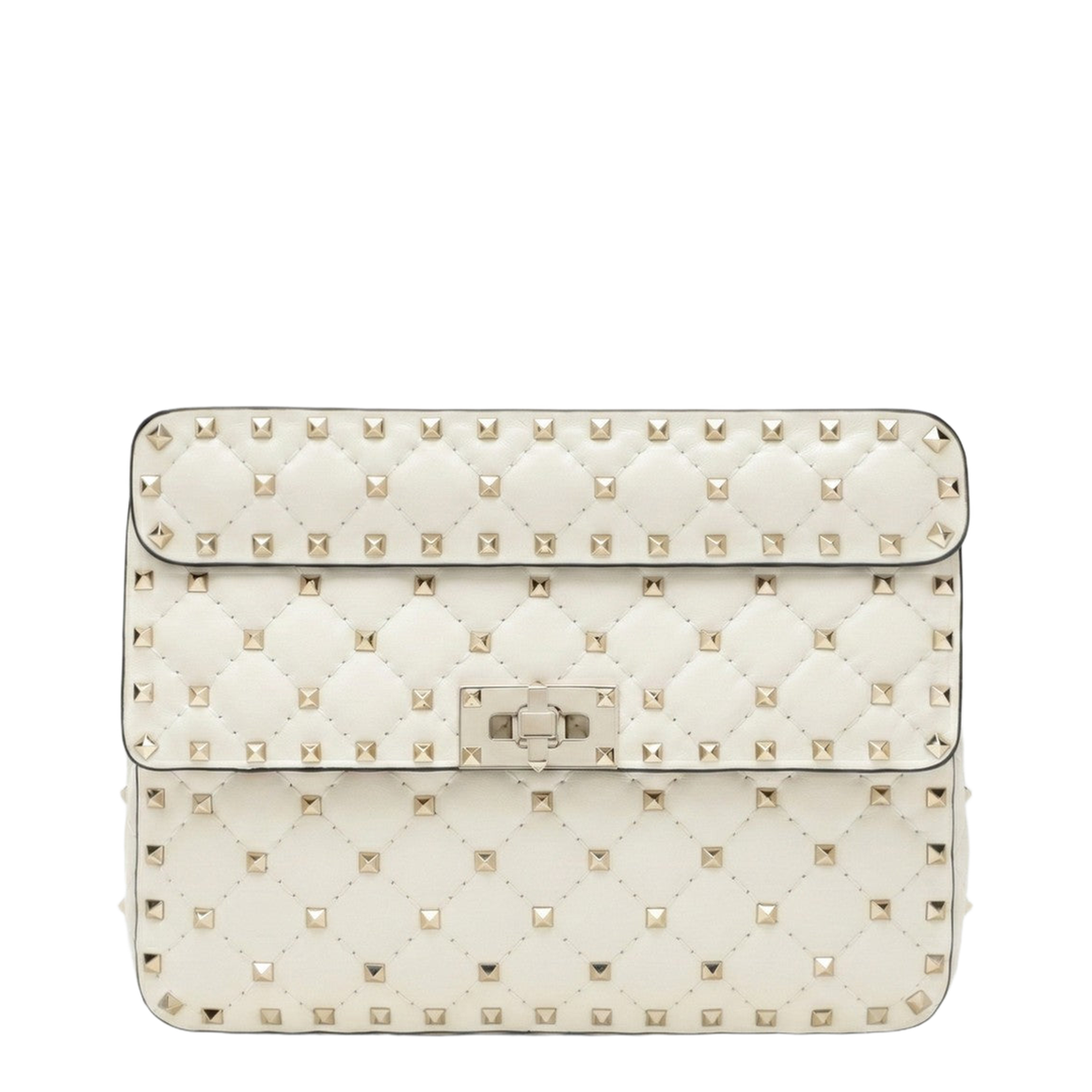 Rockstud Spike Medium Bag in Ivory