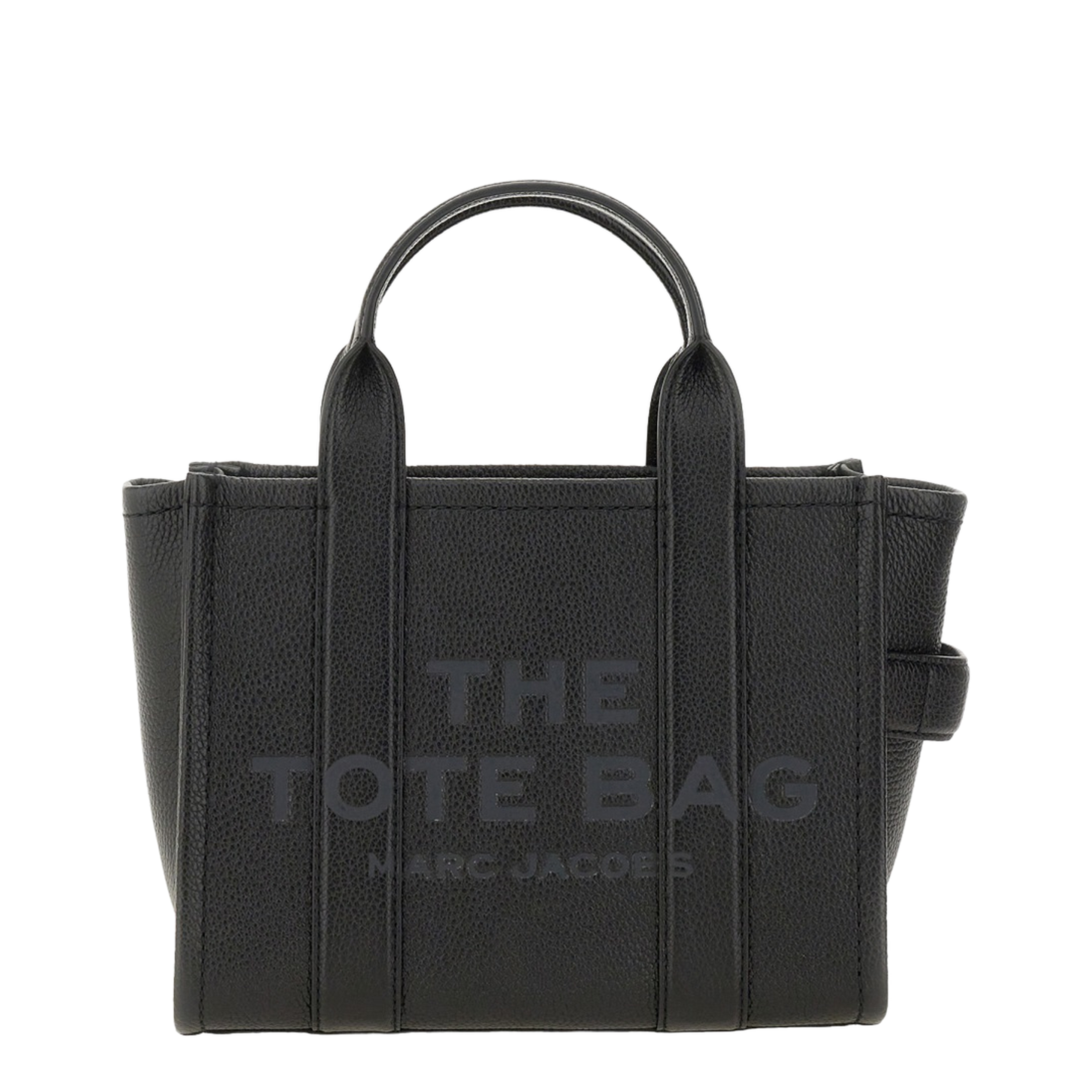 The Small Tote Bag Grainy Leather Bag in Black
