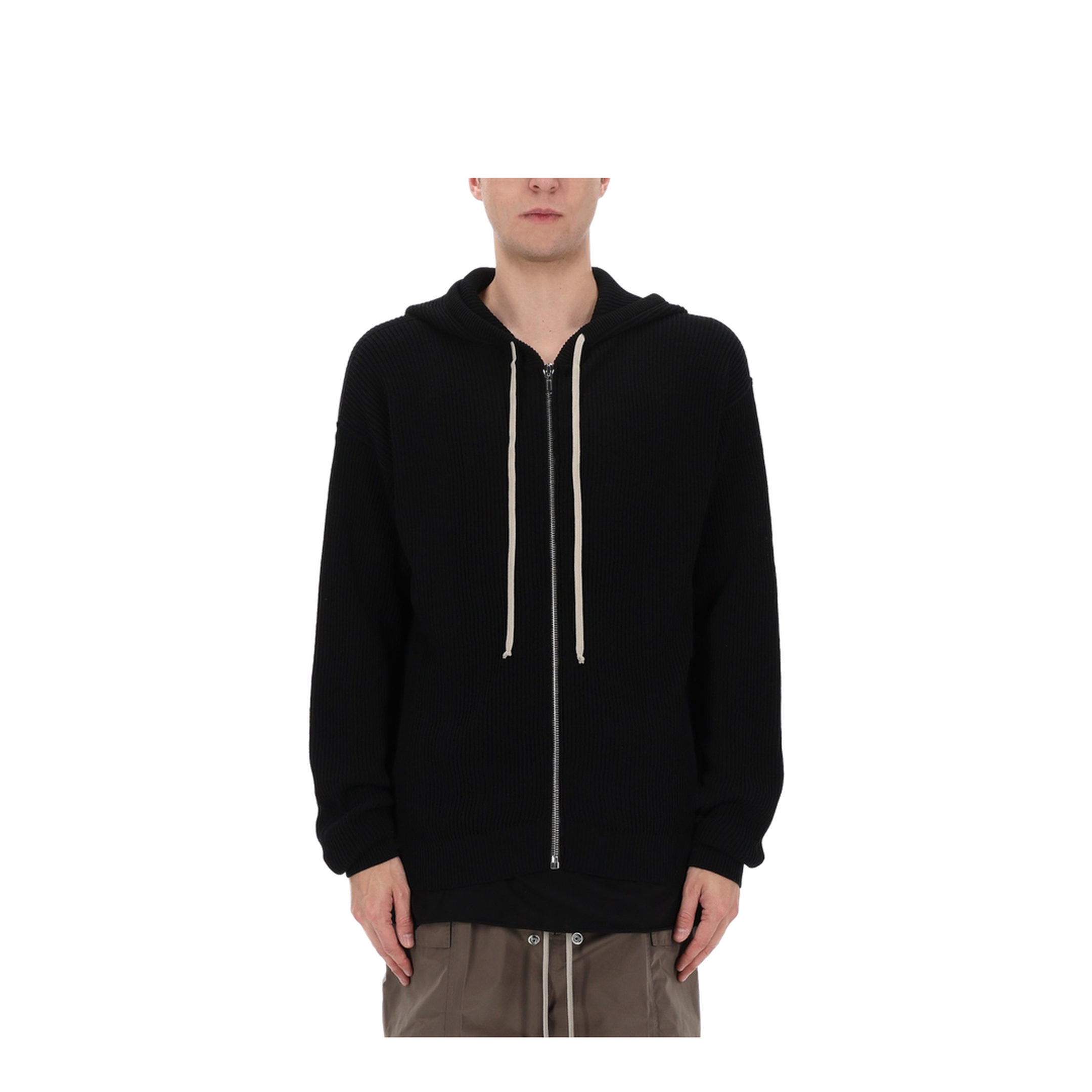 Zipper Hooded Shirt
