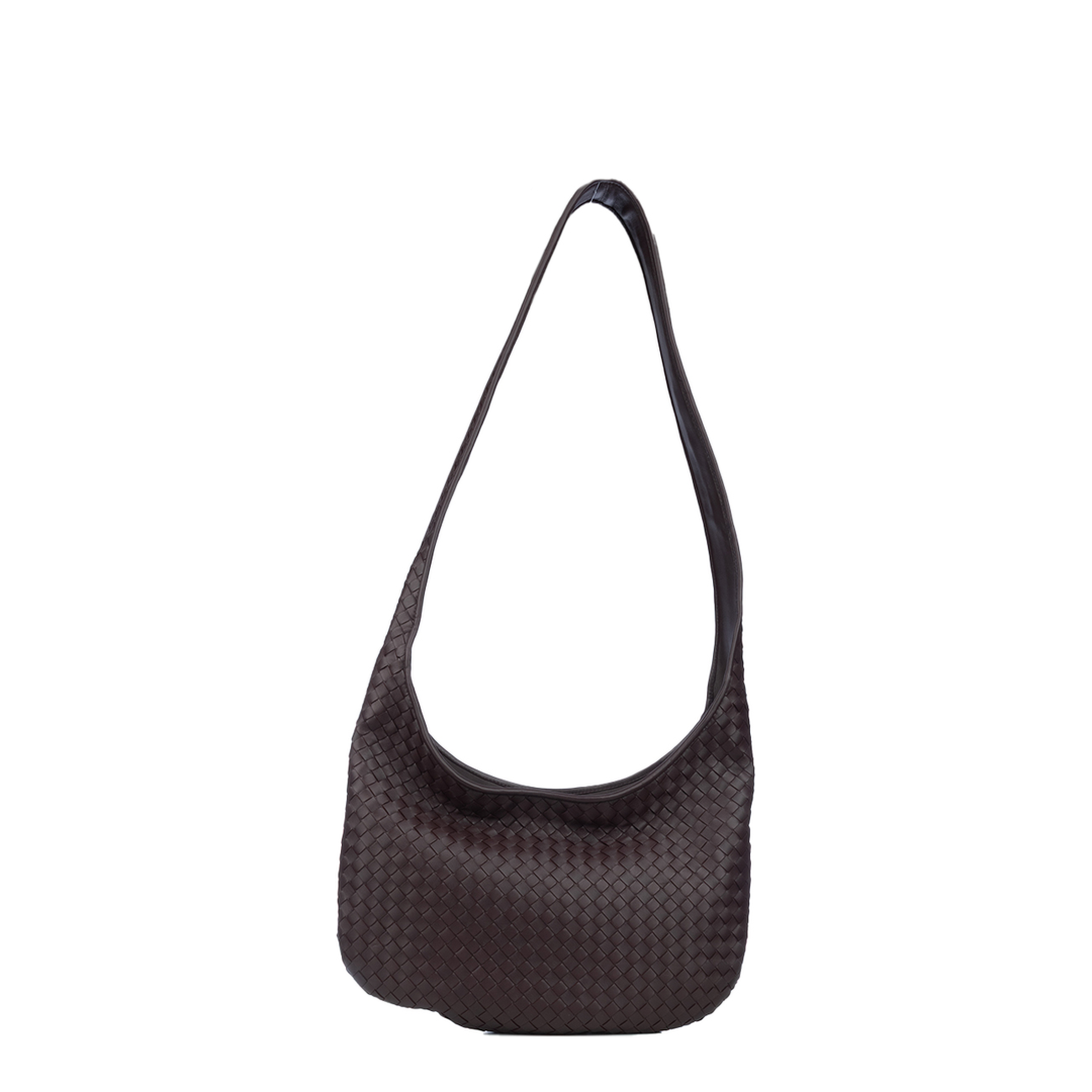 Veneto Medium Lambskin Shoulder Bags - Brown