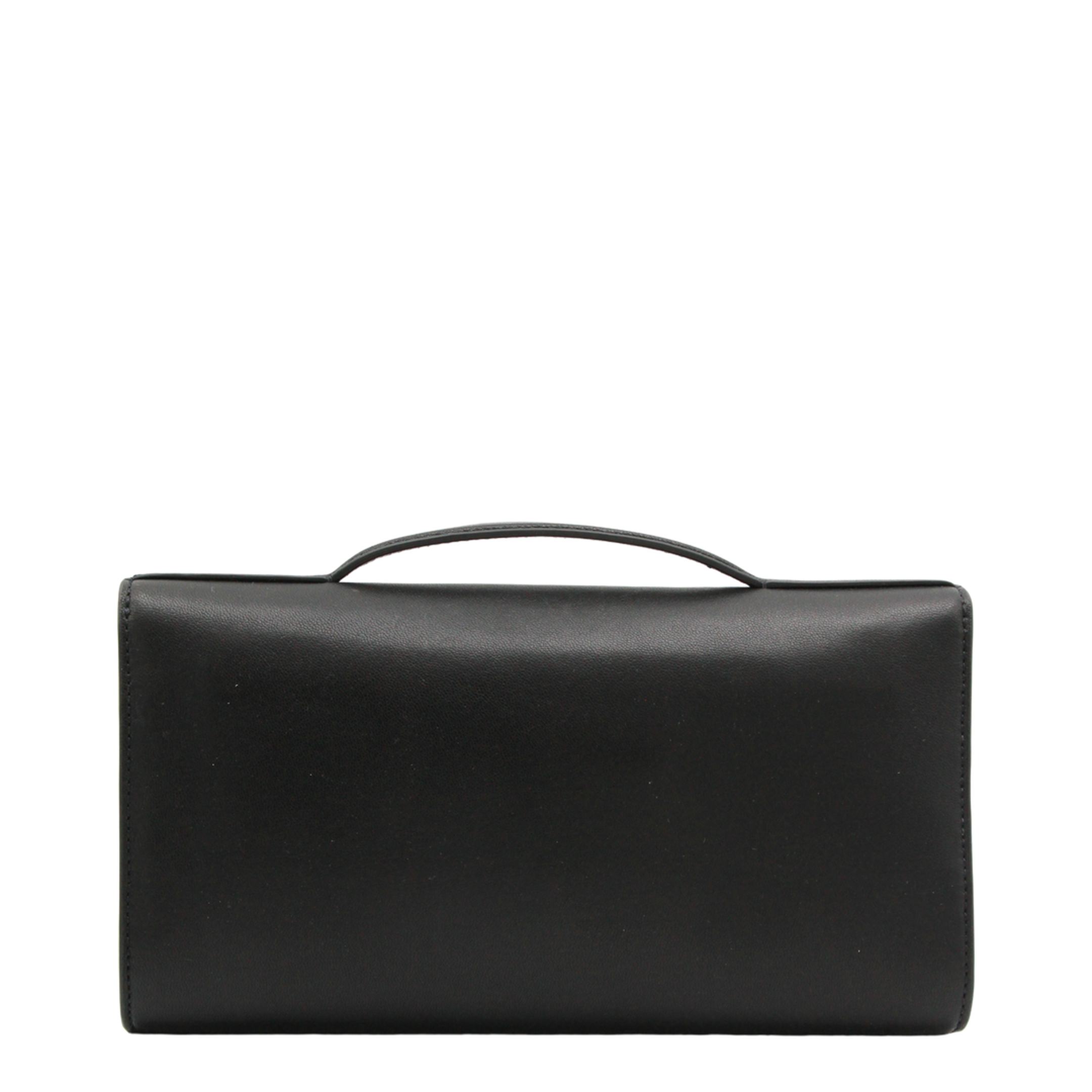 Lily Quilted Nappa Clutch - Black