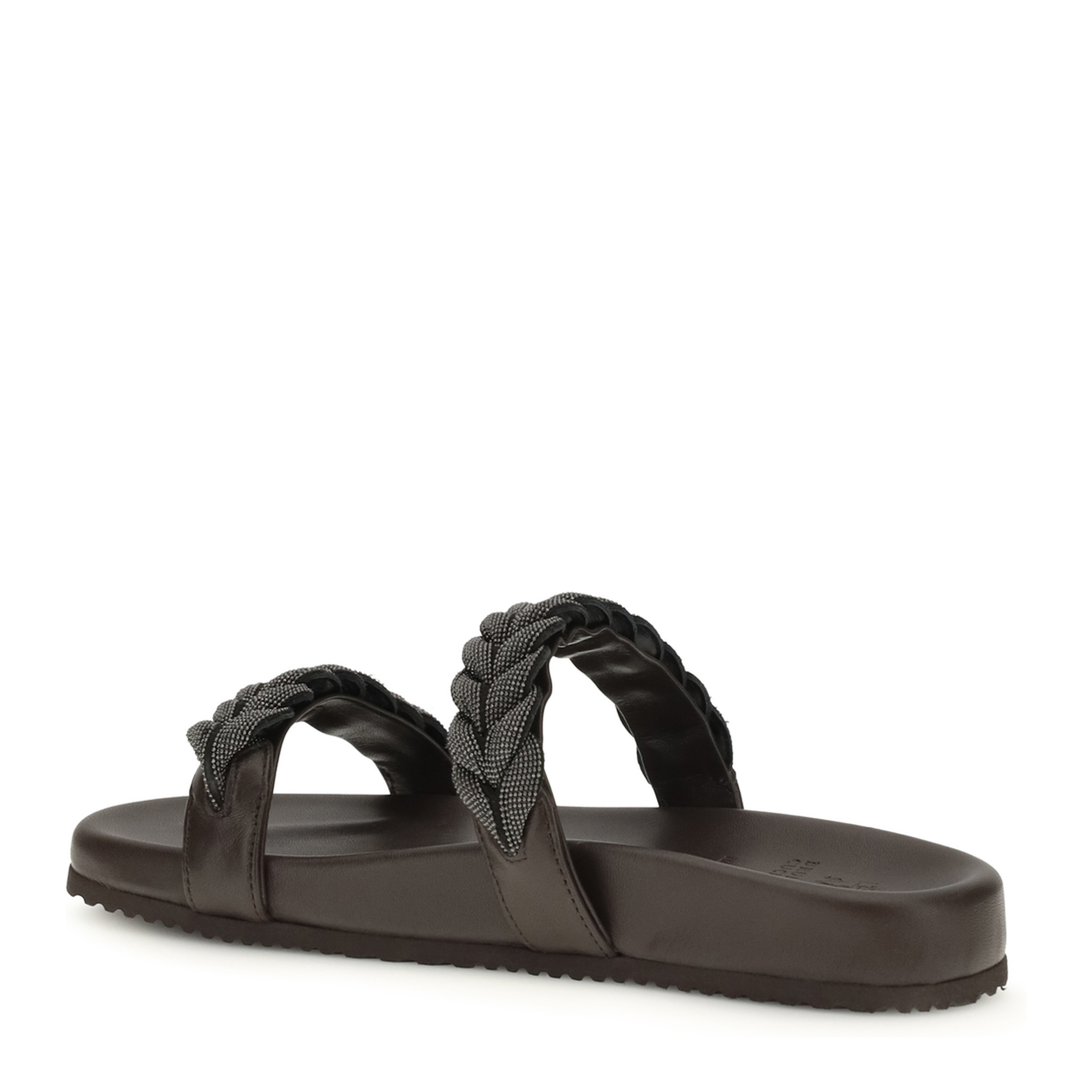MAYFEYR - Brunello Cucinelli - Leather Sandals With Precious Braided Straps - MZGAG3159