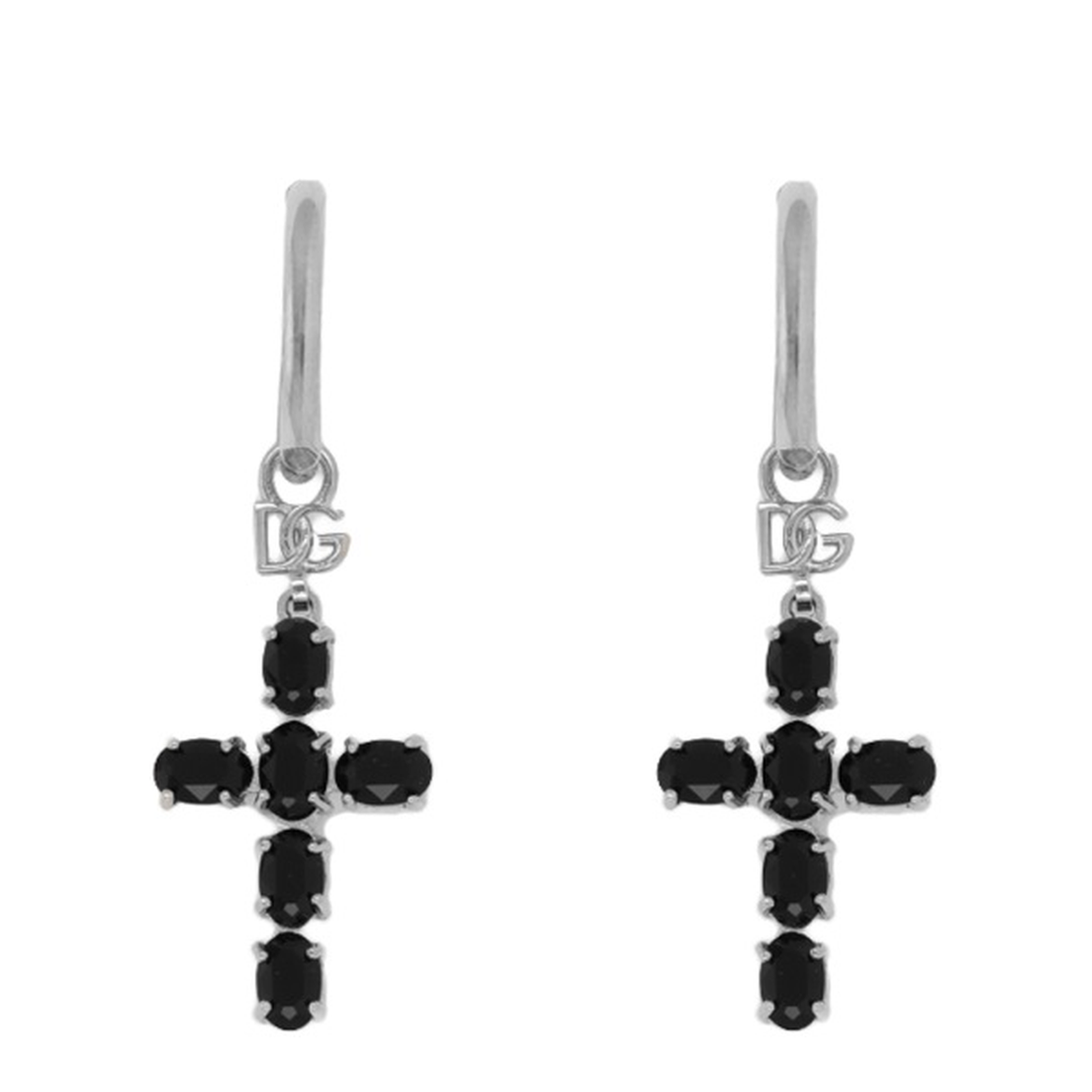 Earrings with Crystal Crosses