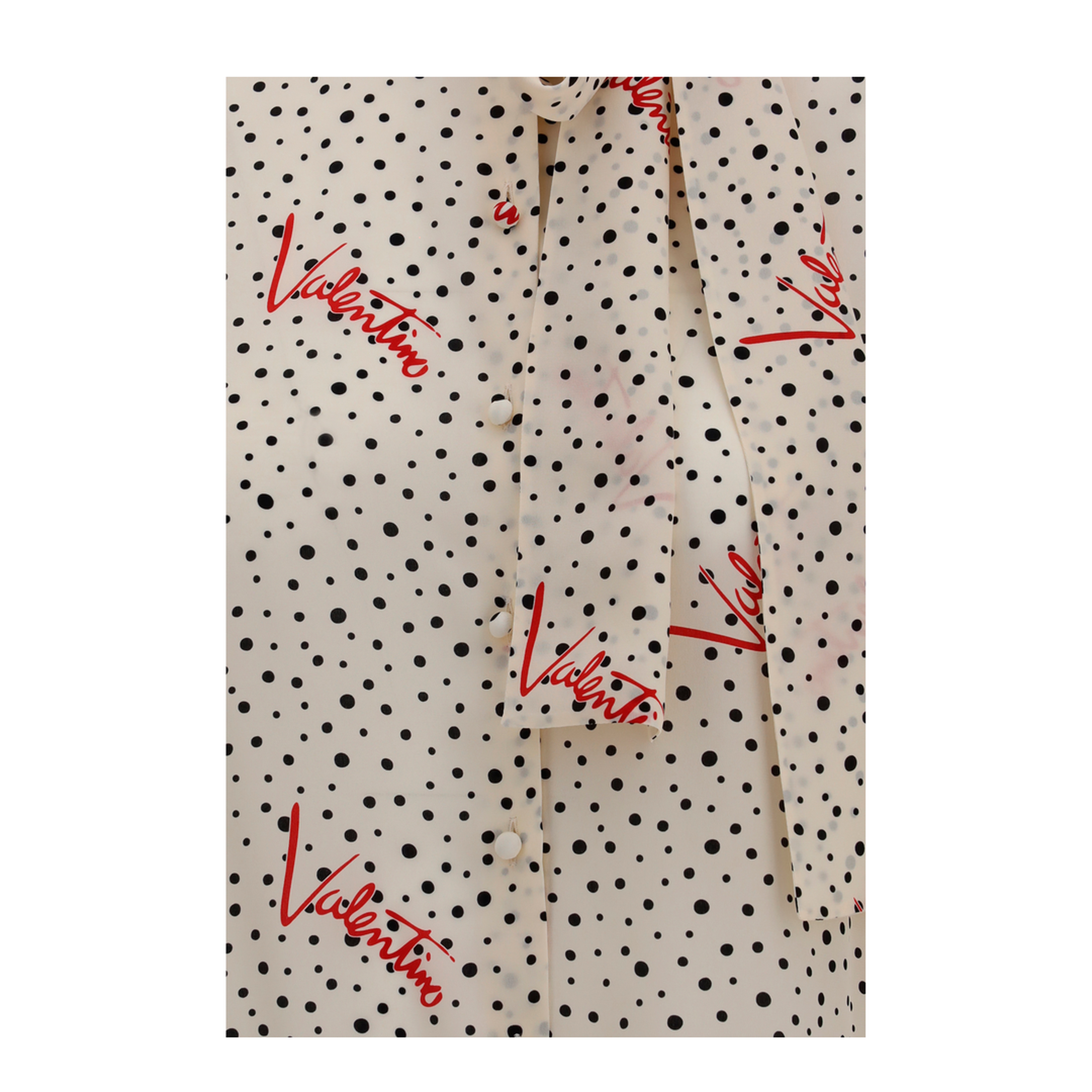 MAYFEYR - Valentino - Crepe De Chine Bow-Neck Shirt - 9B3AB8N0A9N