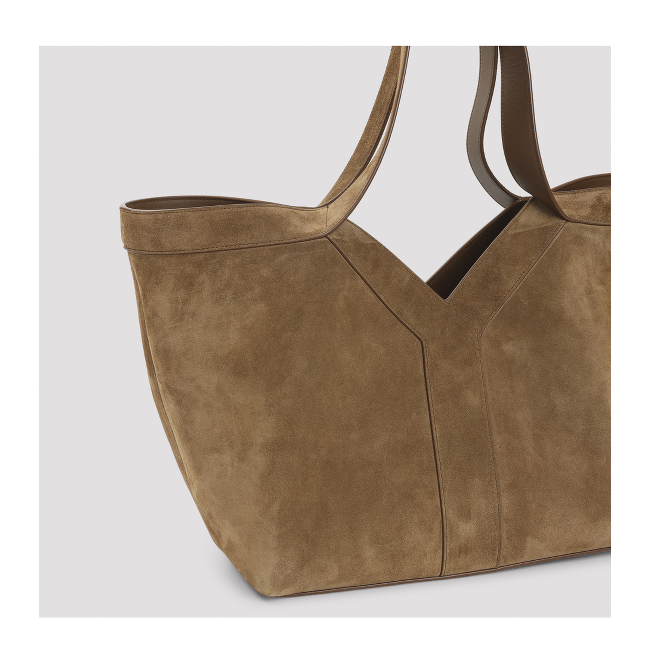 MAYFEYR - Saint Laurent - Suede Small Y Tote Bag - 835274C0X0W