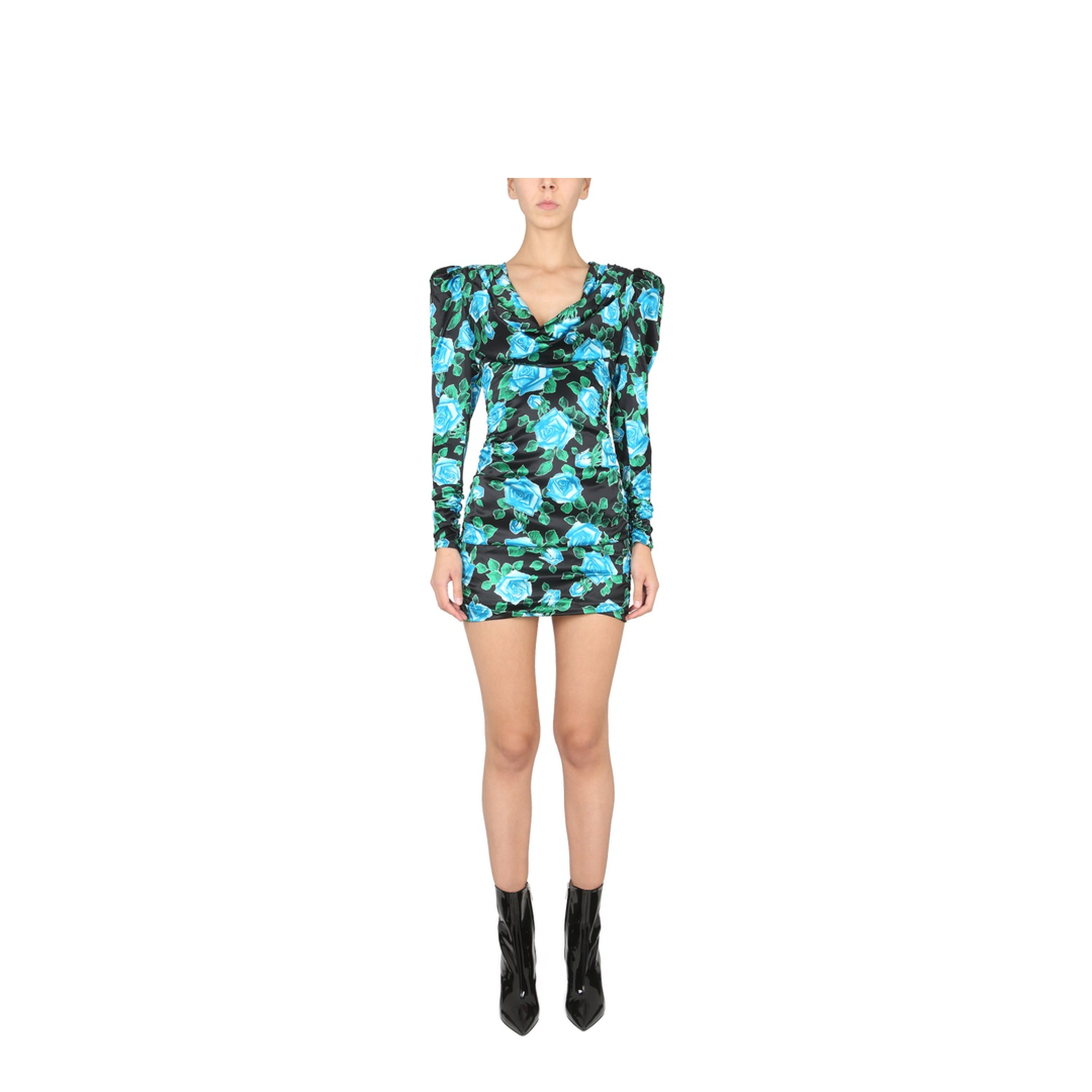 MAYFEYR - Alessandra Rich - Mini Satin Dress - FAB3078F3718900