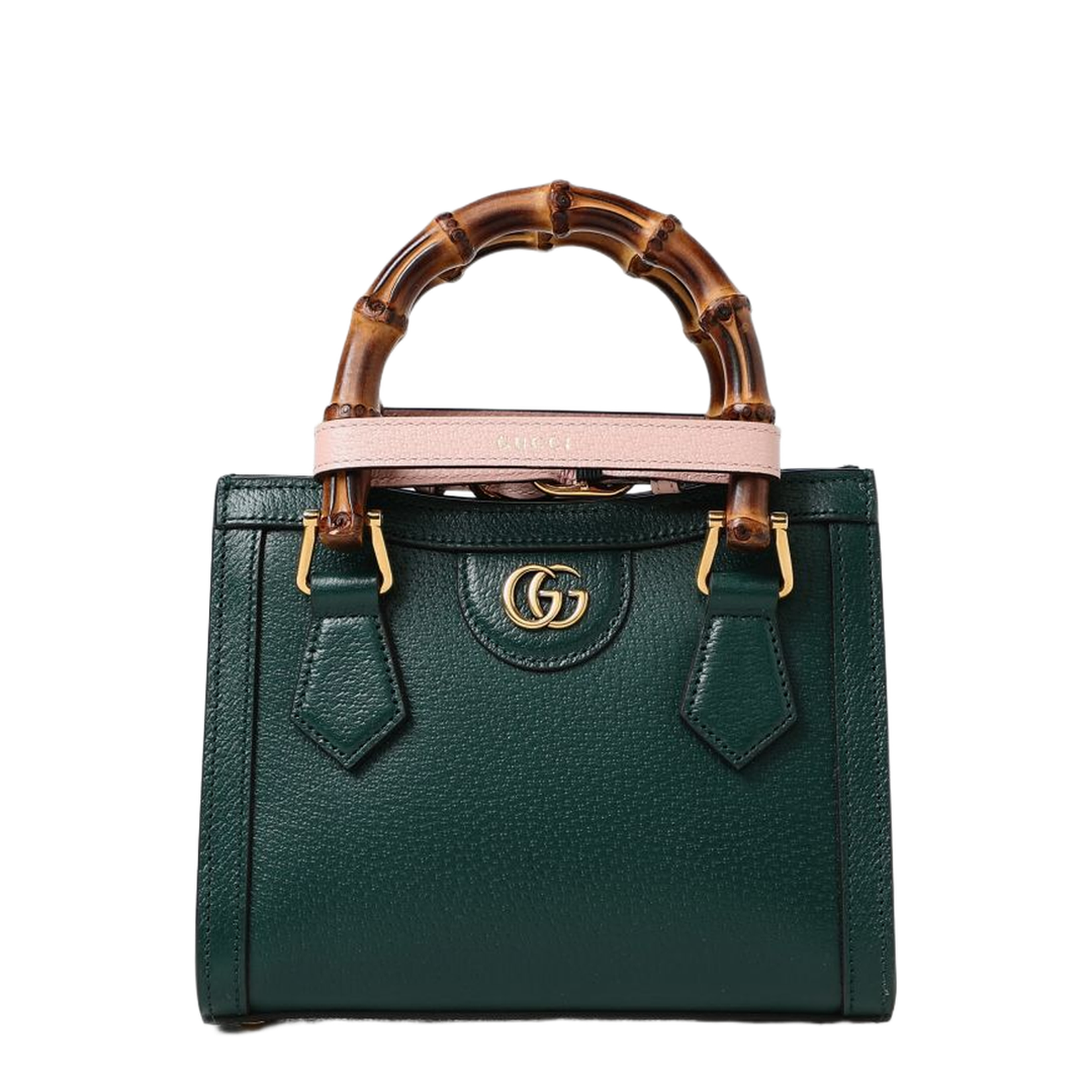 Diana Small Leather Tote Bag - Green